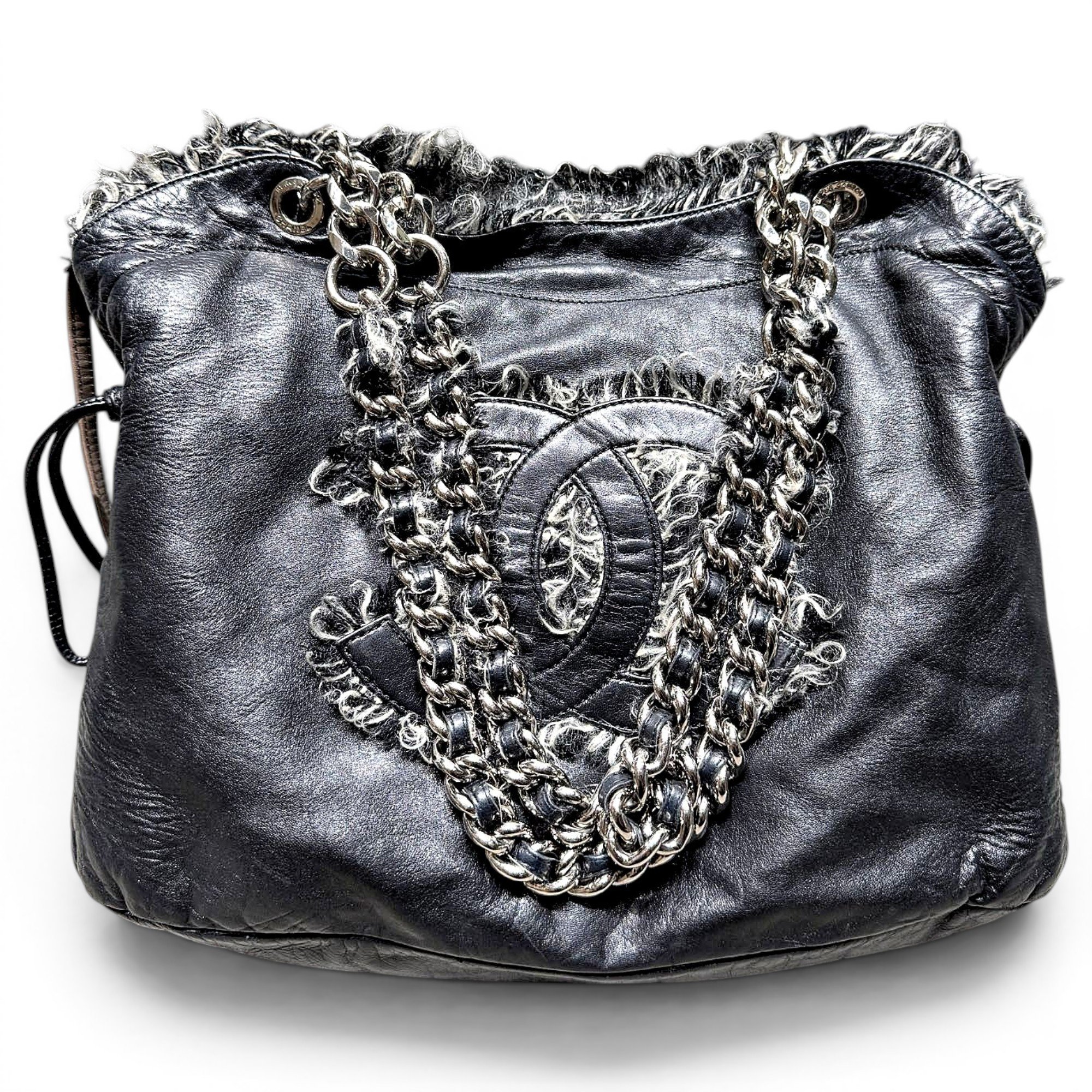 Leather tote