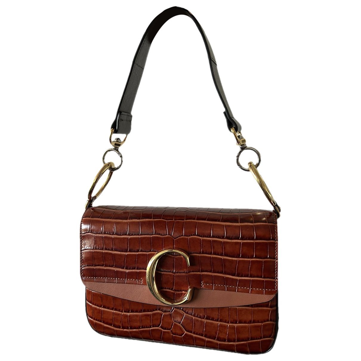 C leather crossbody bag