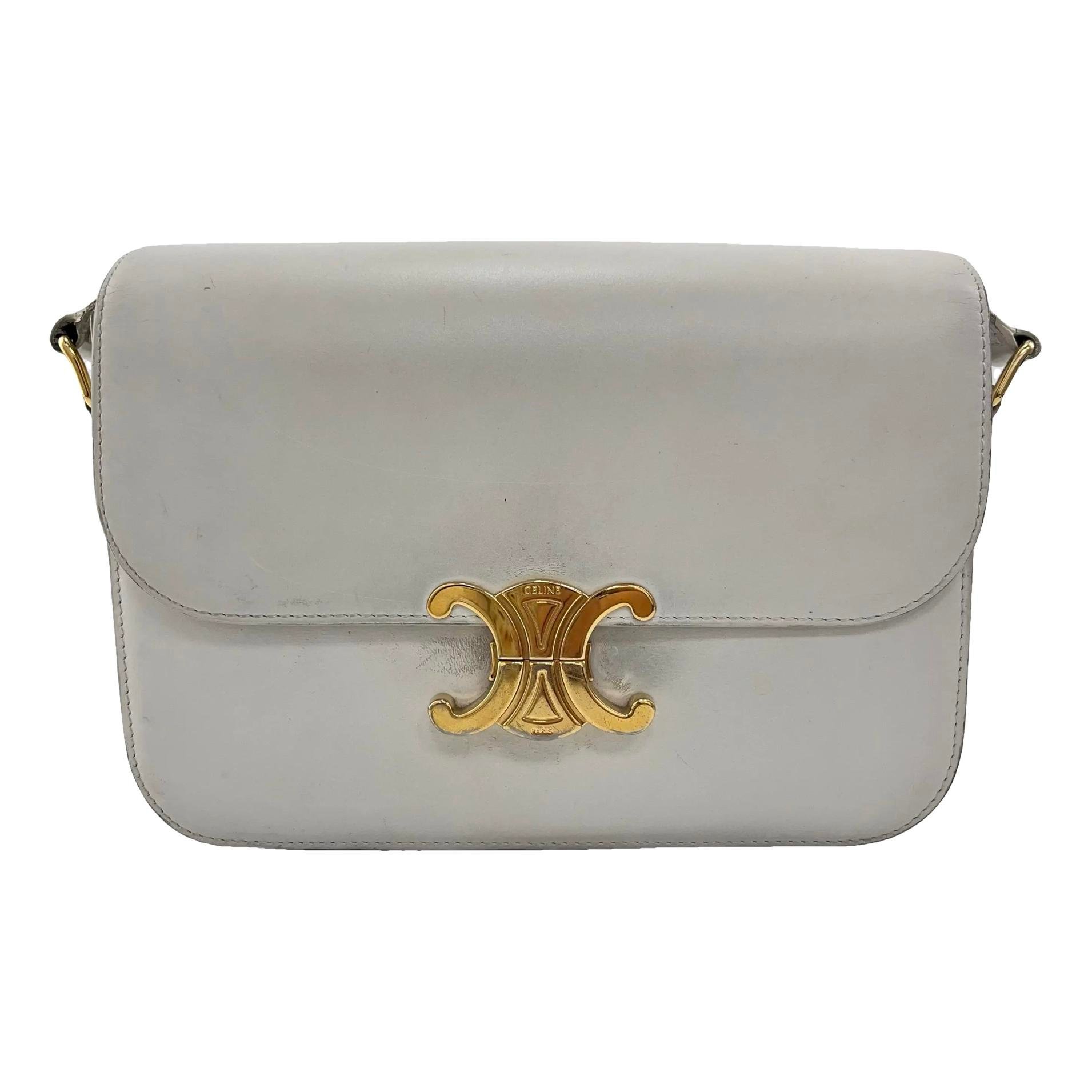 Triomphe leather handbag