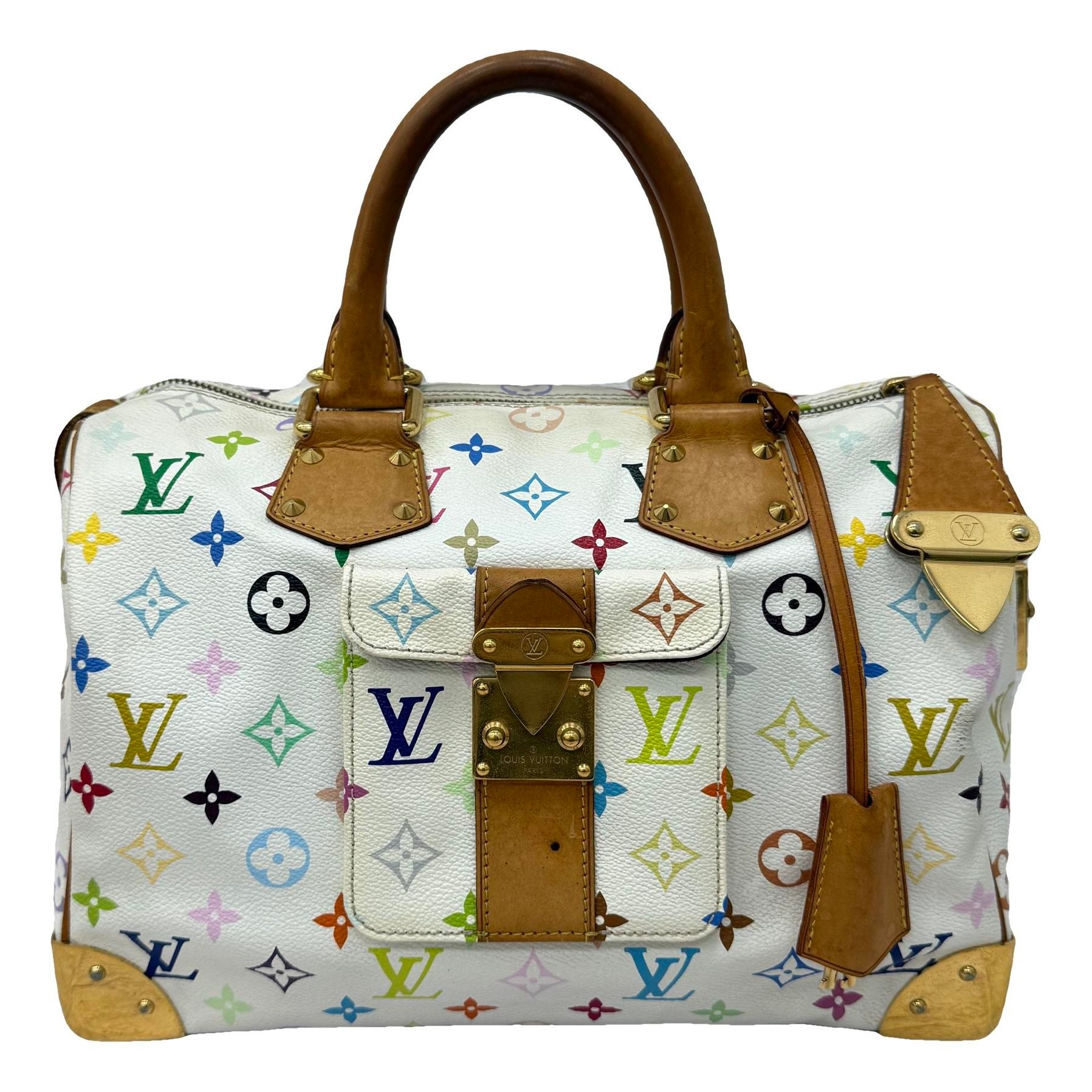 Speedy leather handbag