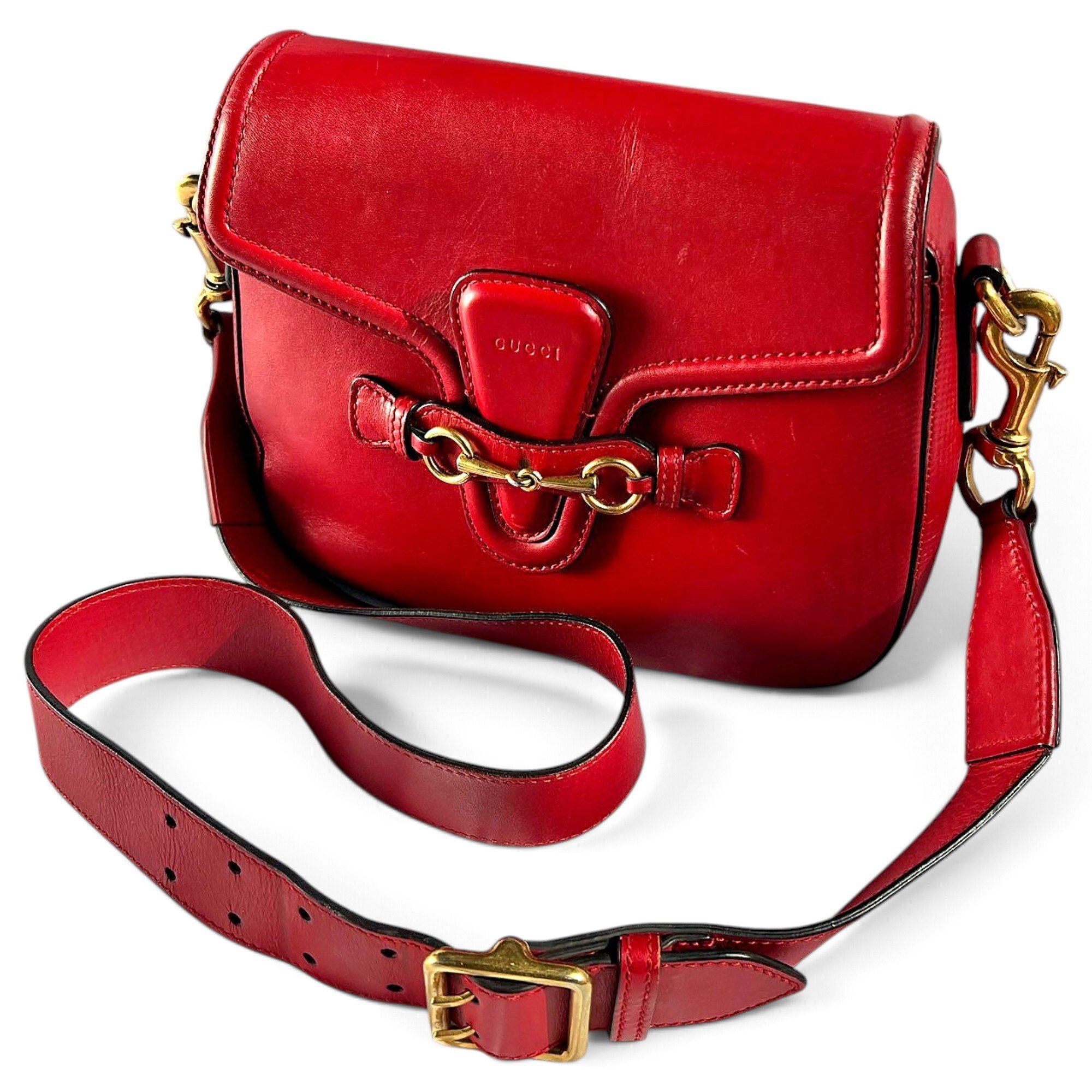 Lady Web leather crossbody bag