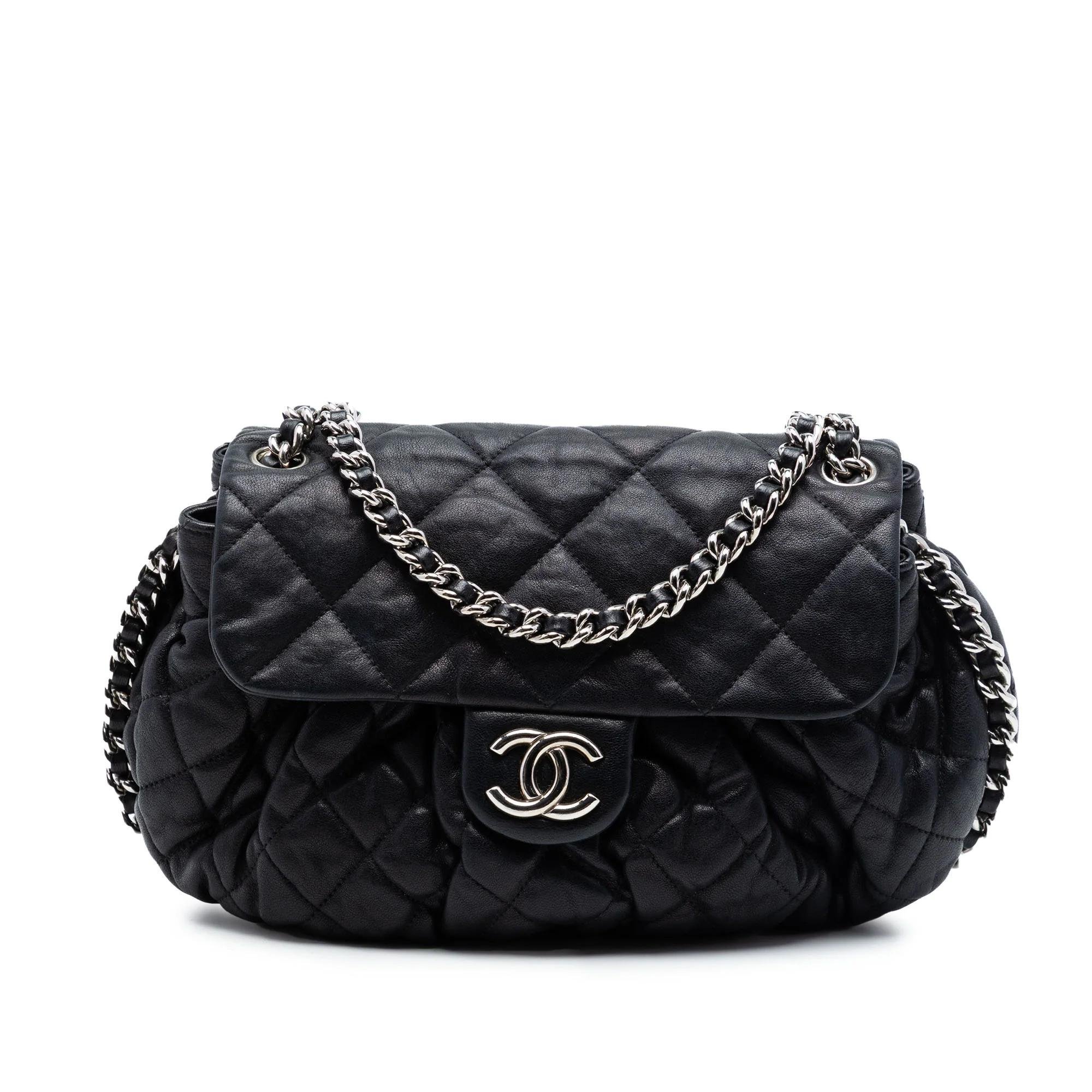 Chain Around leather crossbody bag
