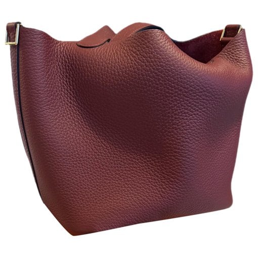 Picotin leather tote