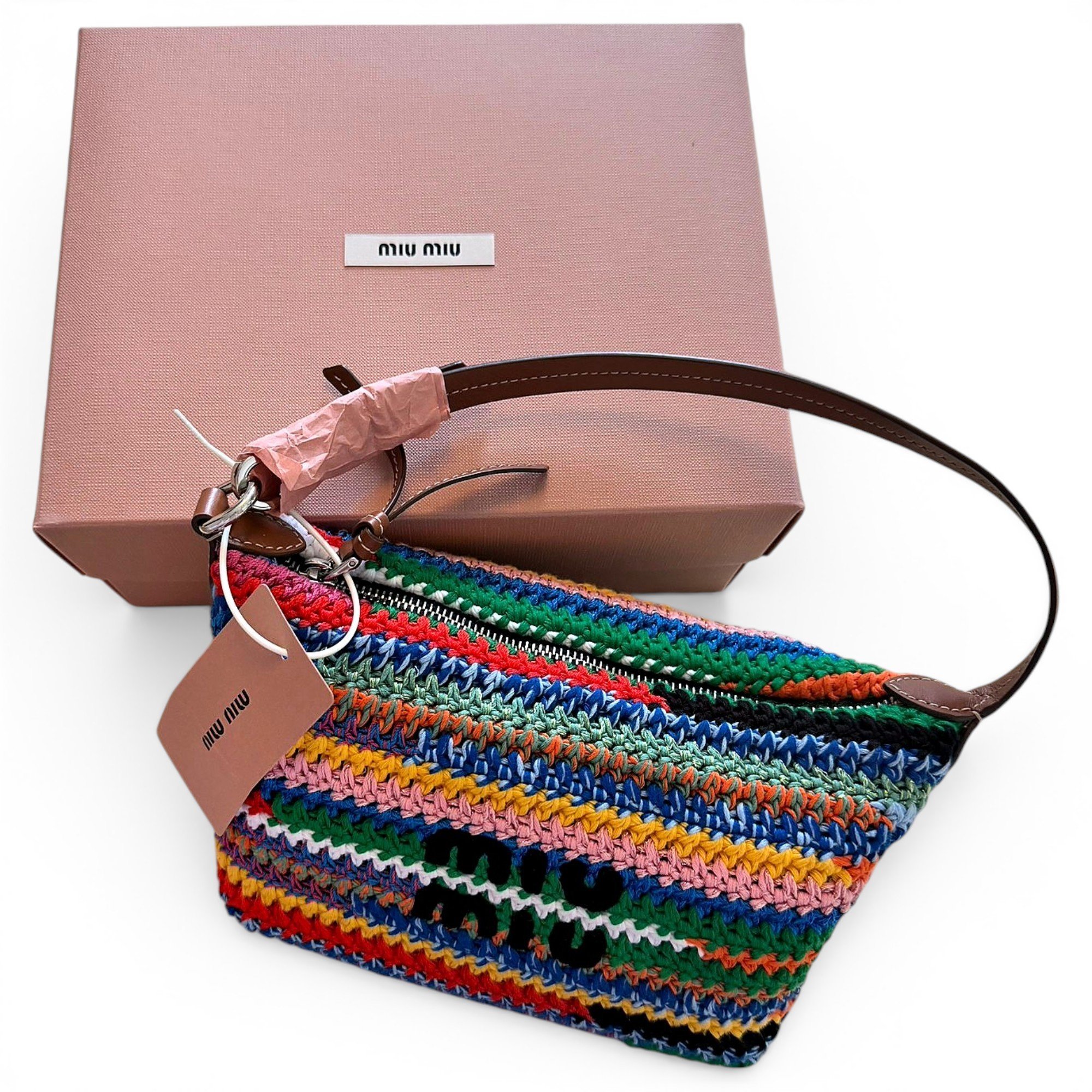 Miu Spirit leather handbag