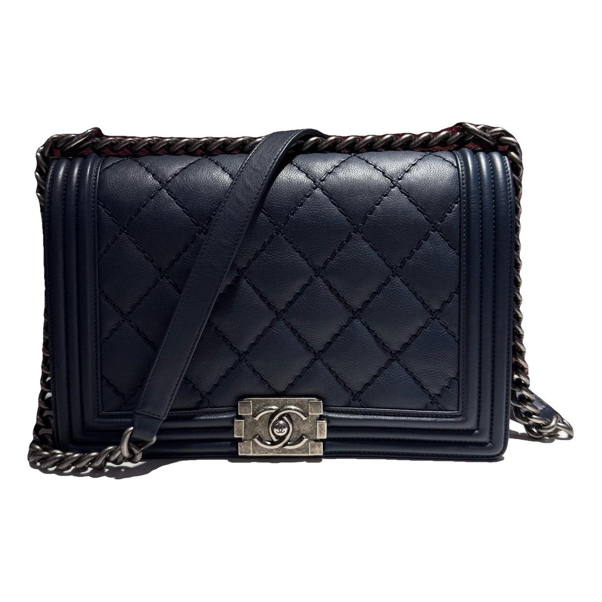 Boy pony-style calfskin handbag