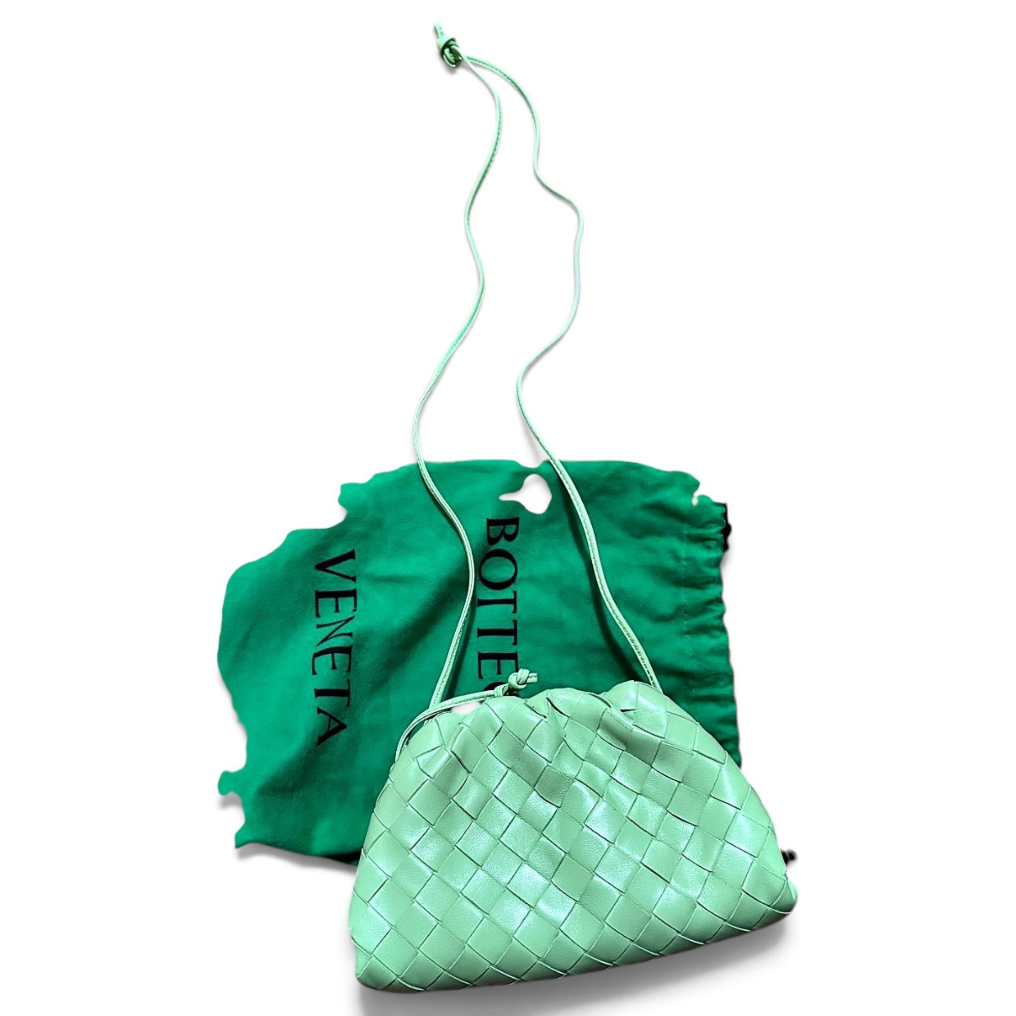 Pouch leather crossbody bag