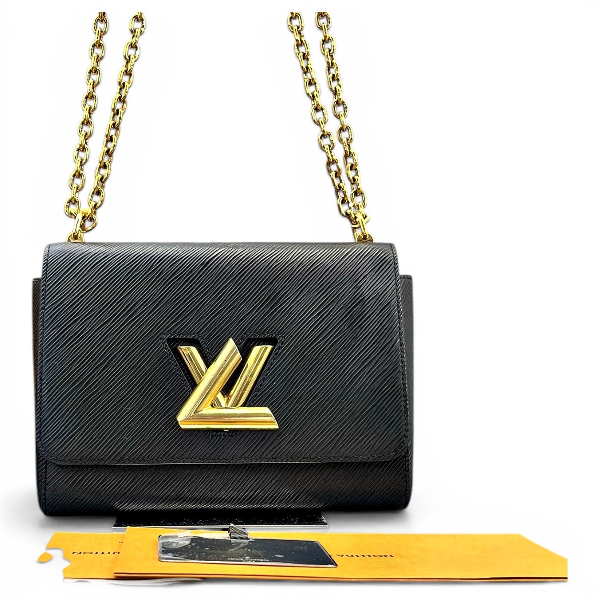 Twist leather handbag