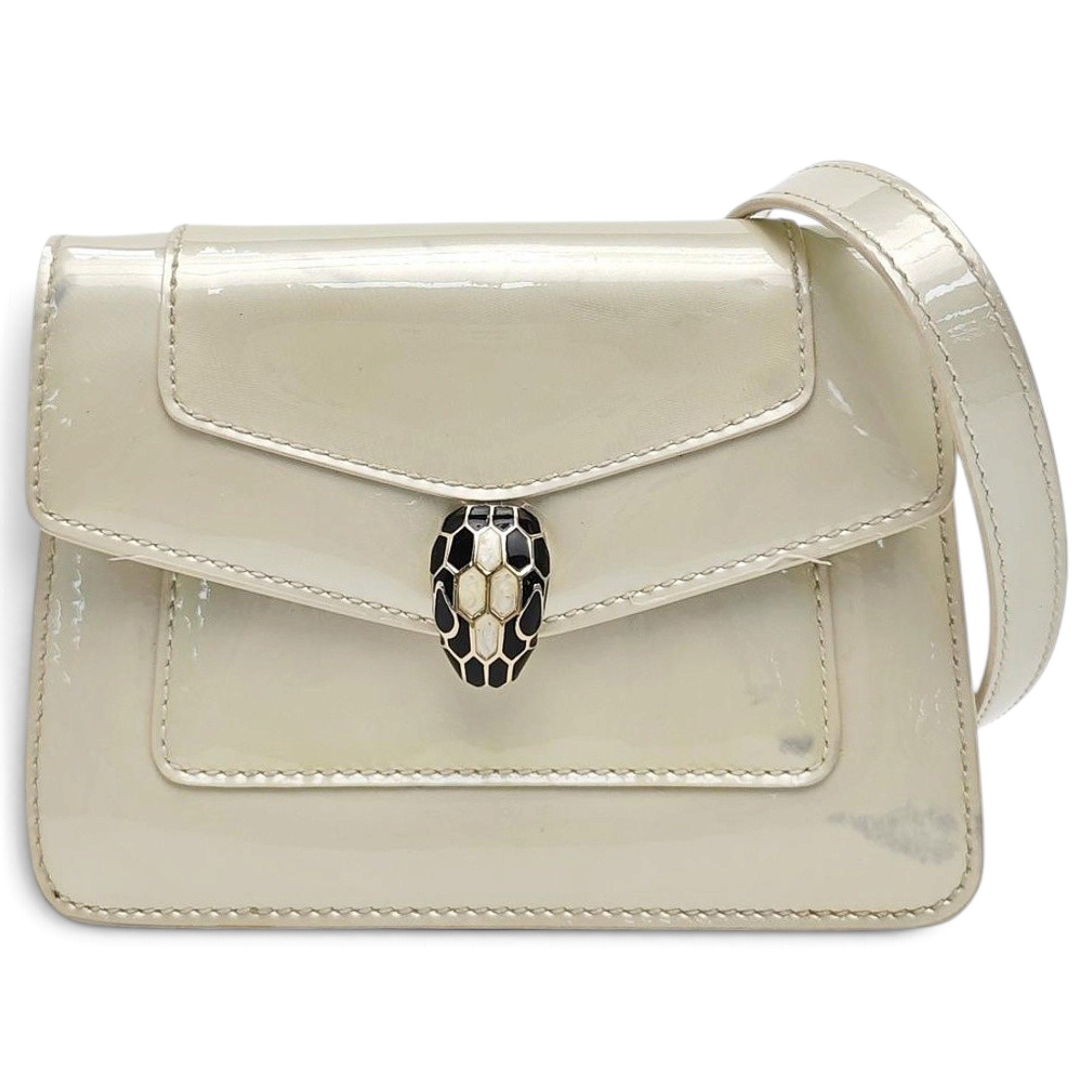 Patent leather handbag