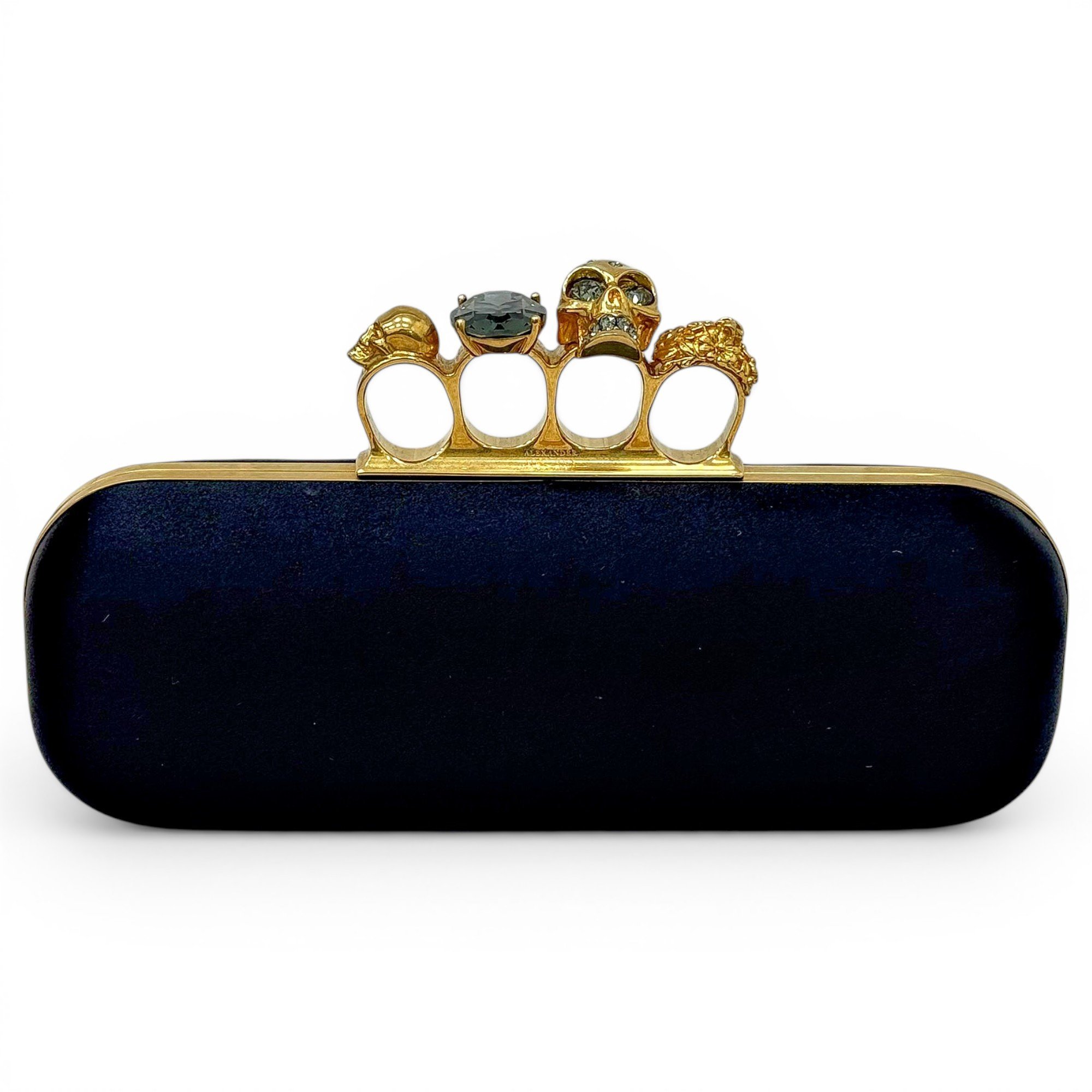 Knuckle silk clutch bag