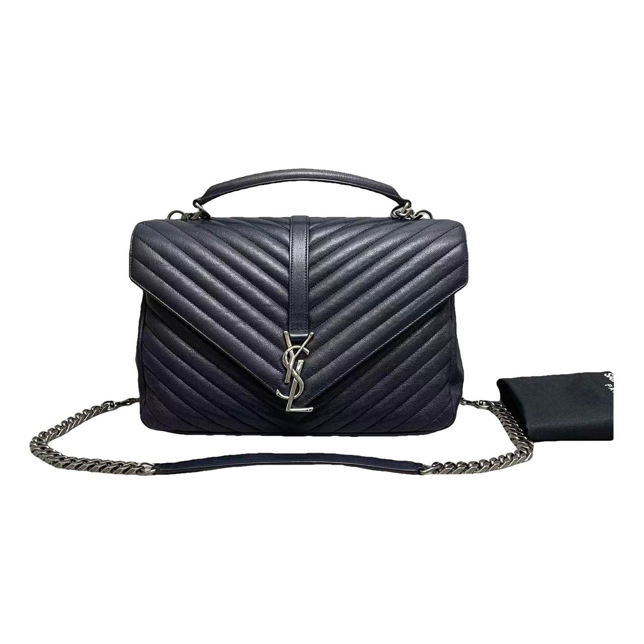 Collége monogramme leather handbag