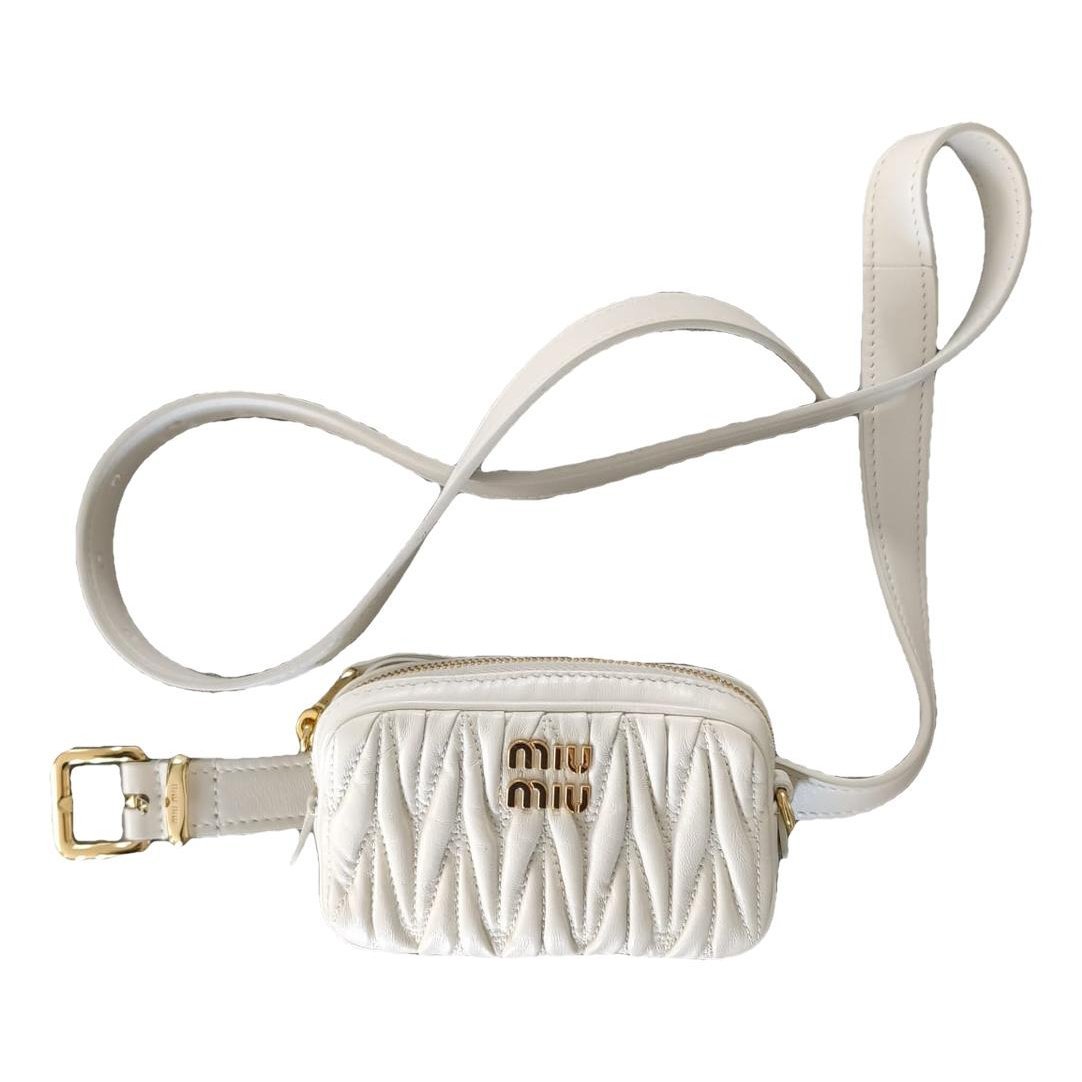 Leather clutch bag