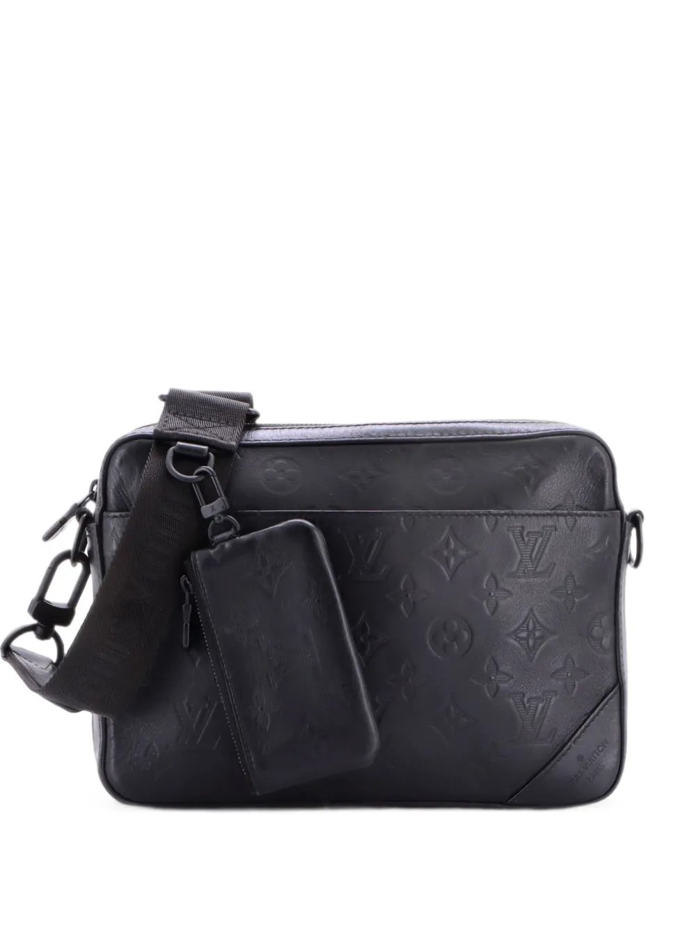 Duo Messenger Bag Monogram Shadow Leather crossbody bag