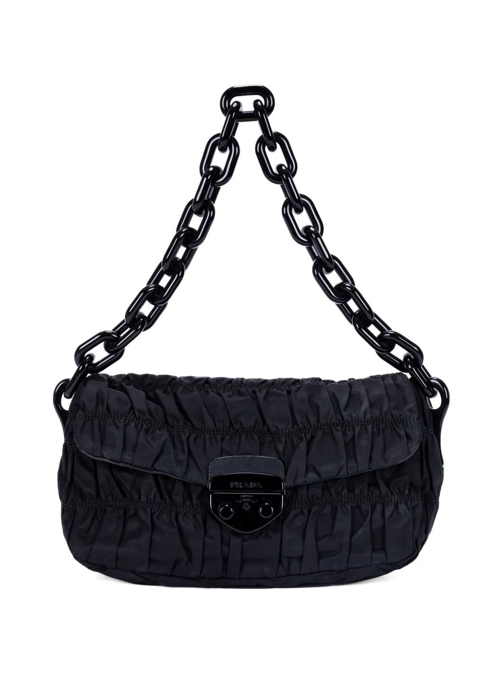 Tessuto Gaufre chain shoulder bag