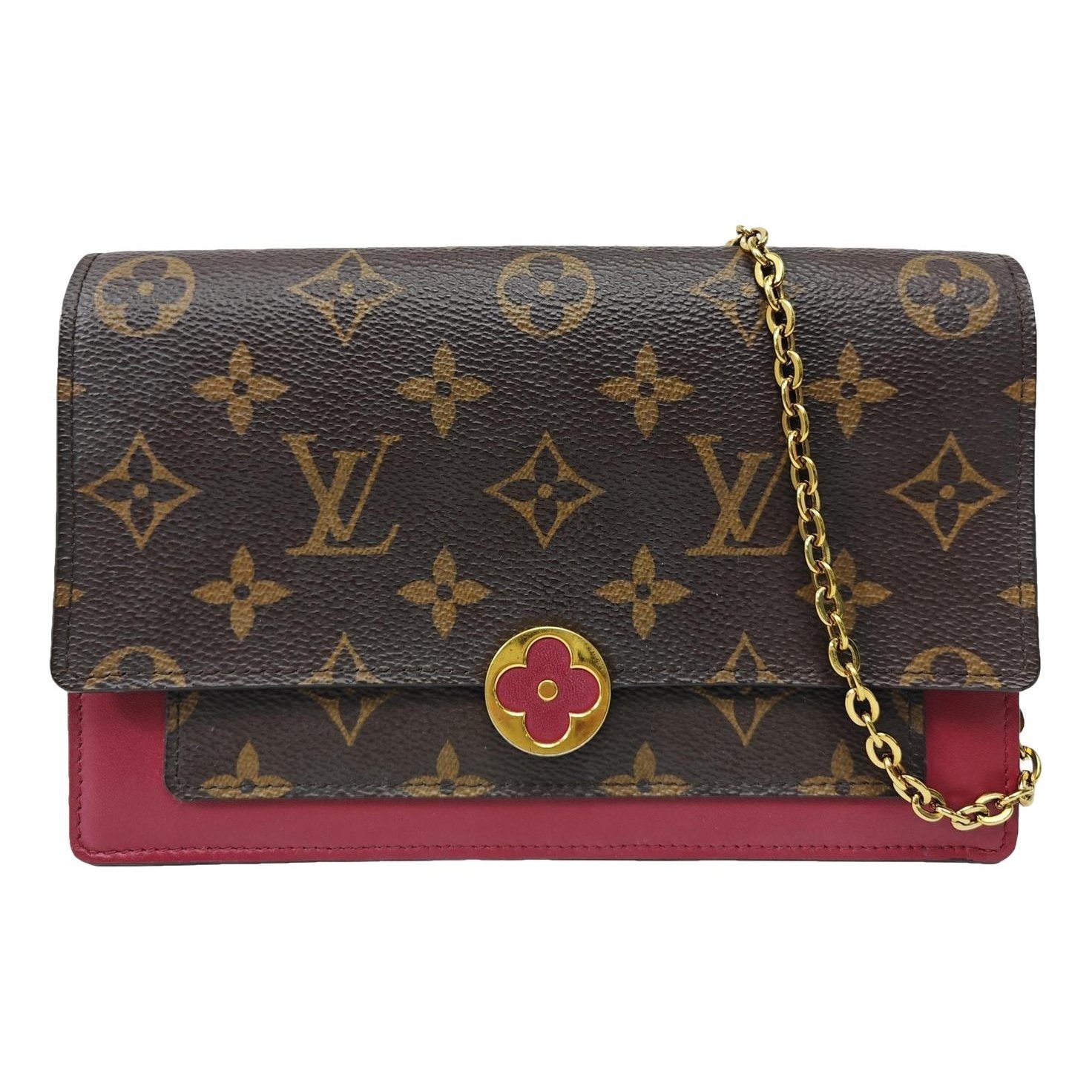 Chaîne Flore leather handbag