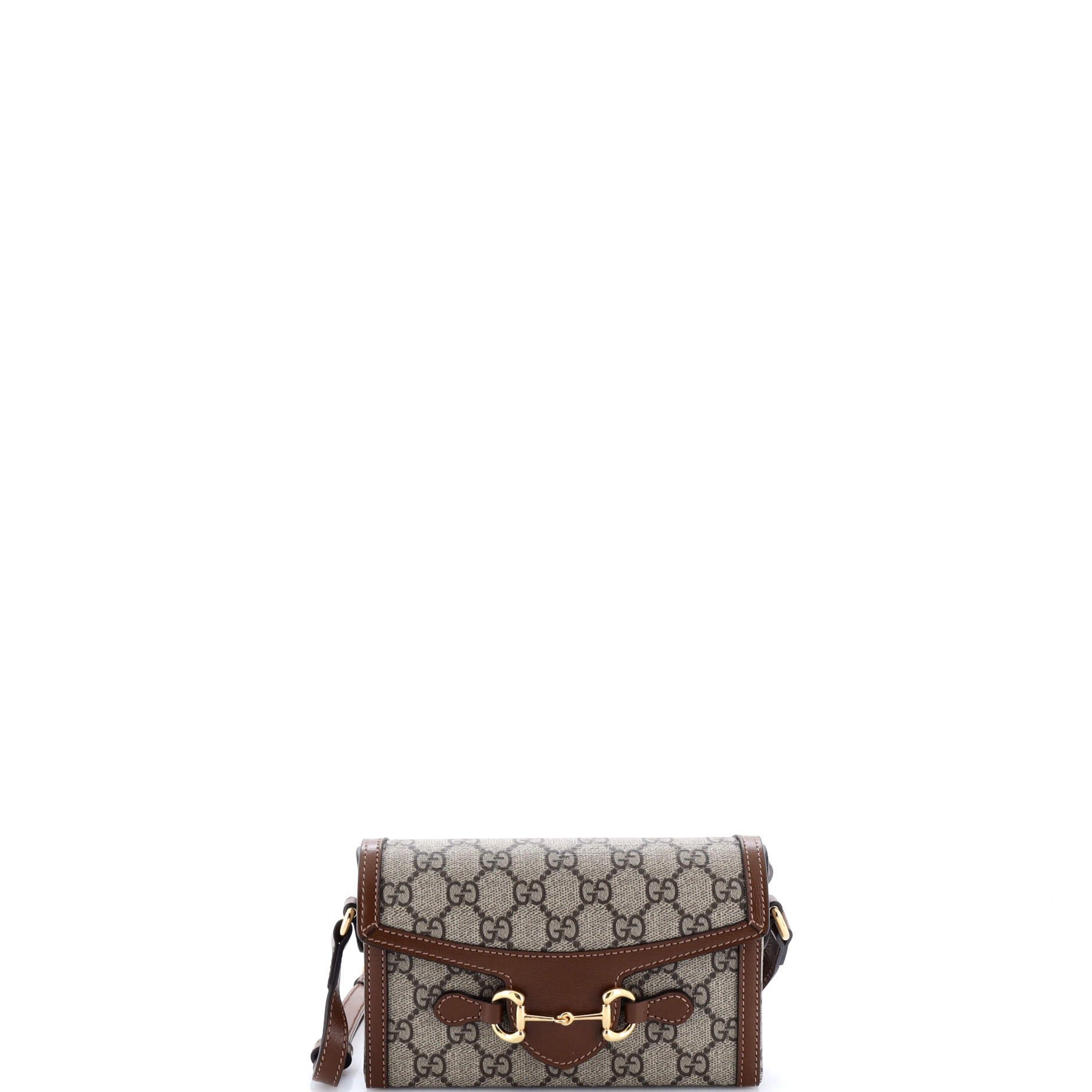 Horsebit 1955 Flap Crossbody Bag GG Coated Canvas Mini