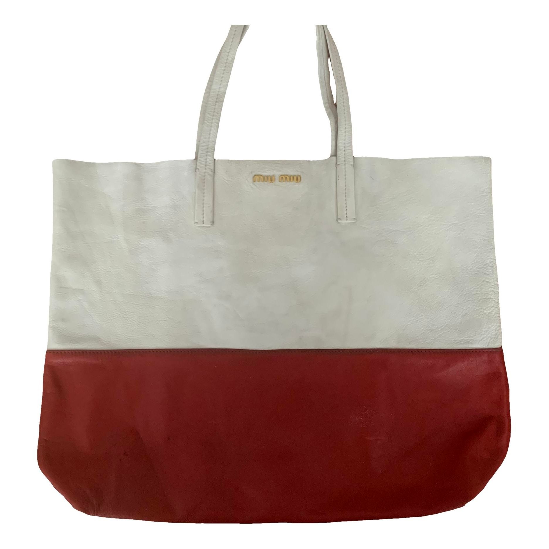 Miu Miu Leather tote