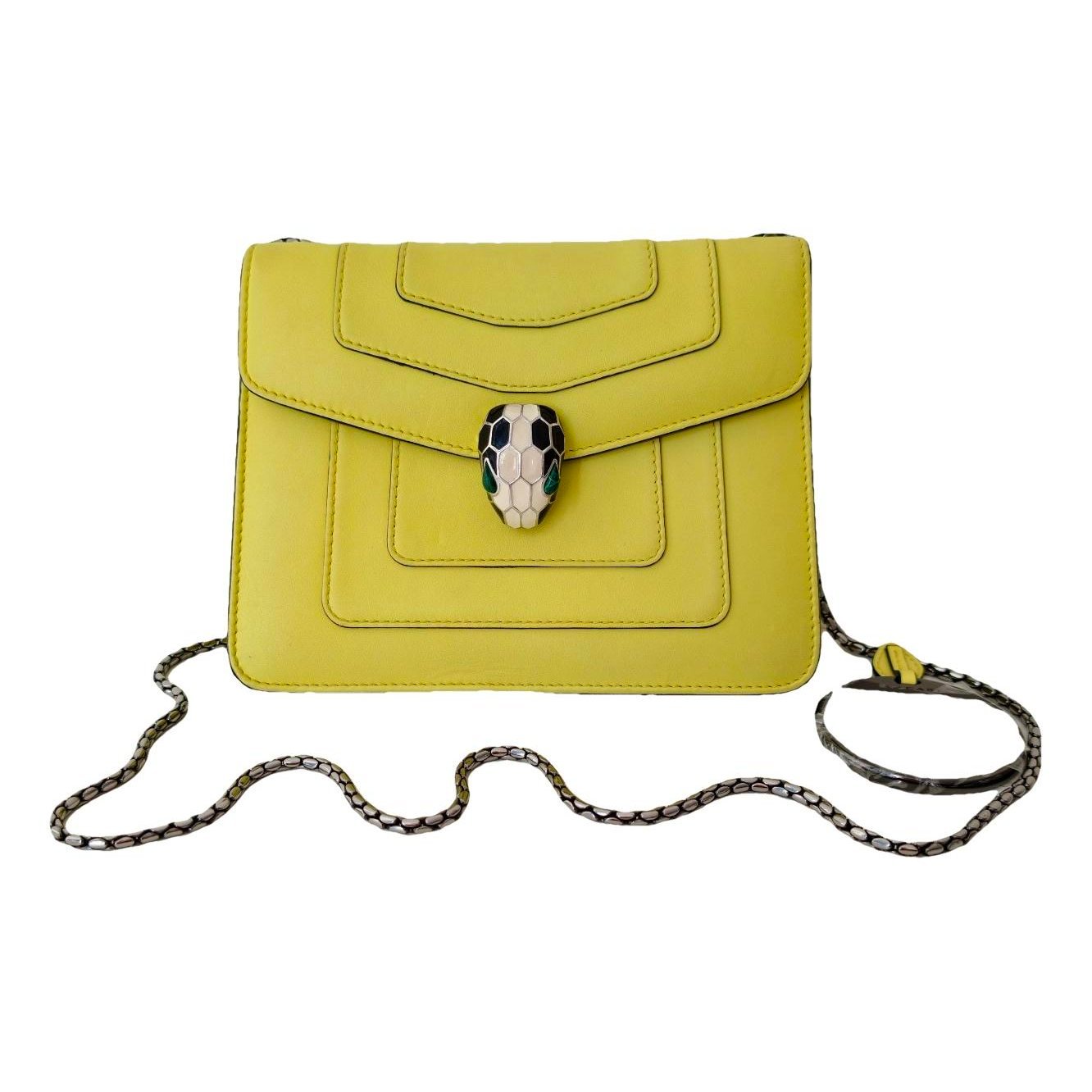 Bvlgari Serpenti leather handbag