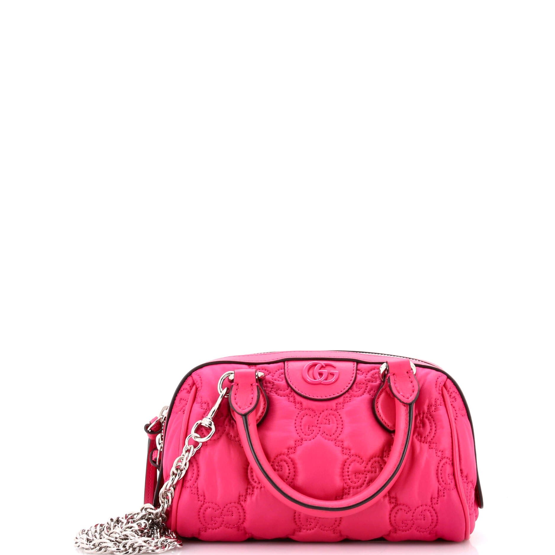 Gucci Ophidia Convertible Boston Top Handle Bag GG Matelasse Leather Mini