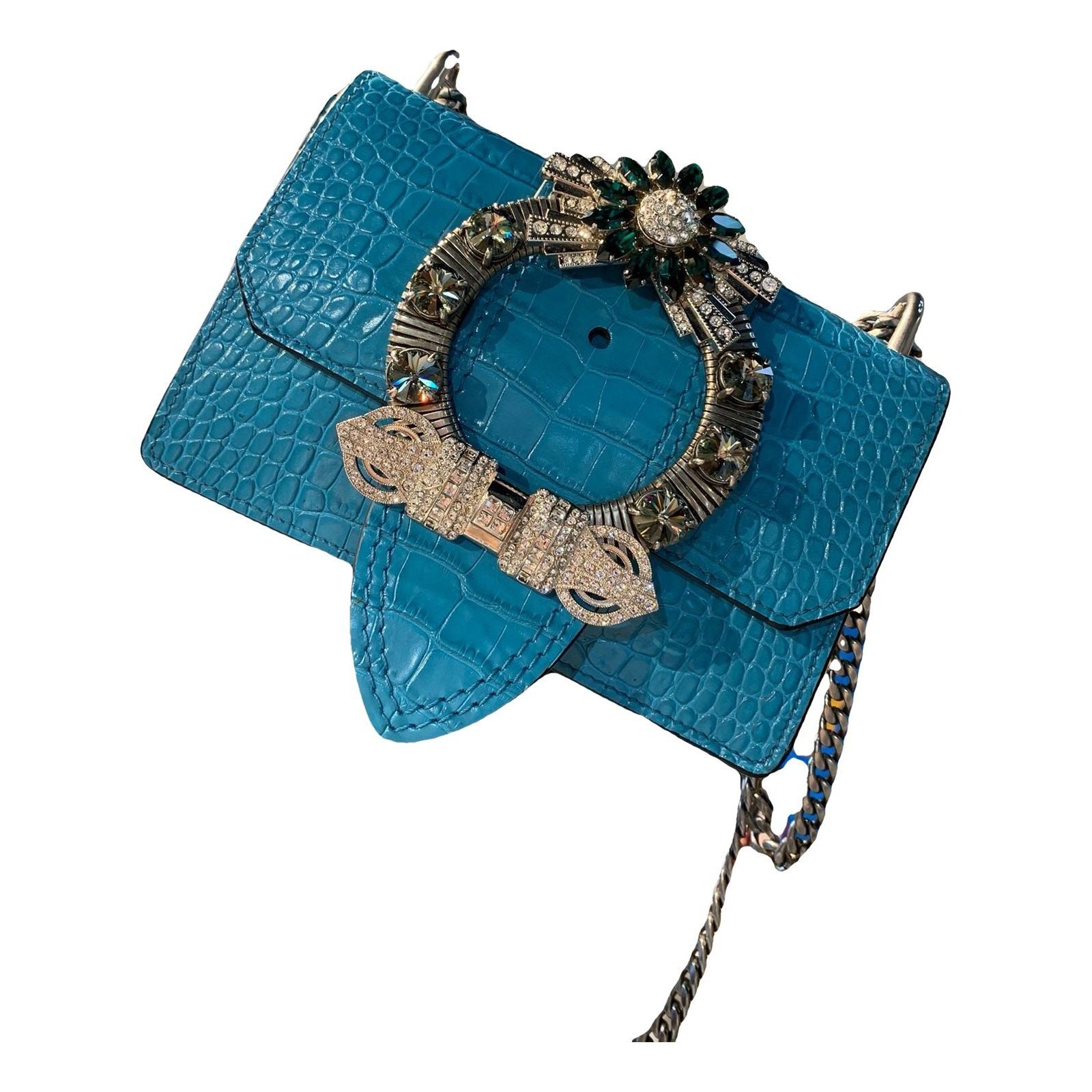 Miu Lady leather handbag