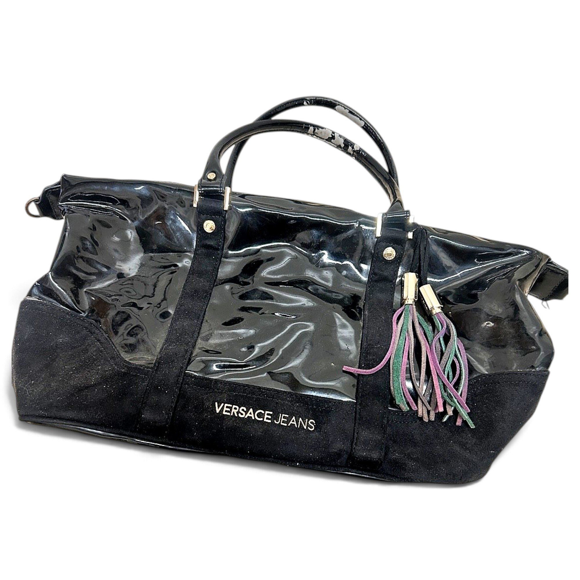 Patent leather handbag