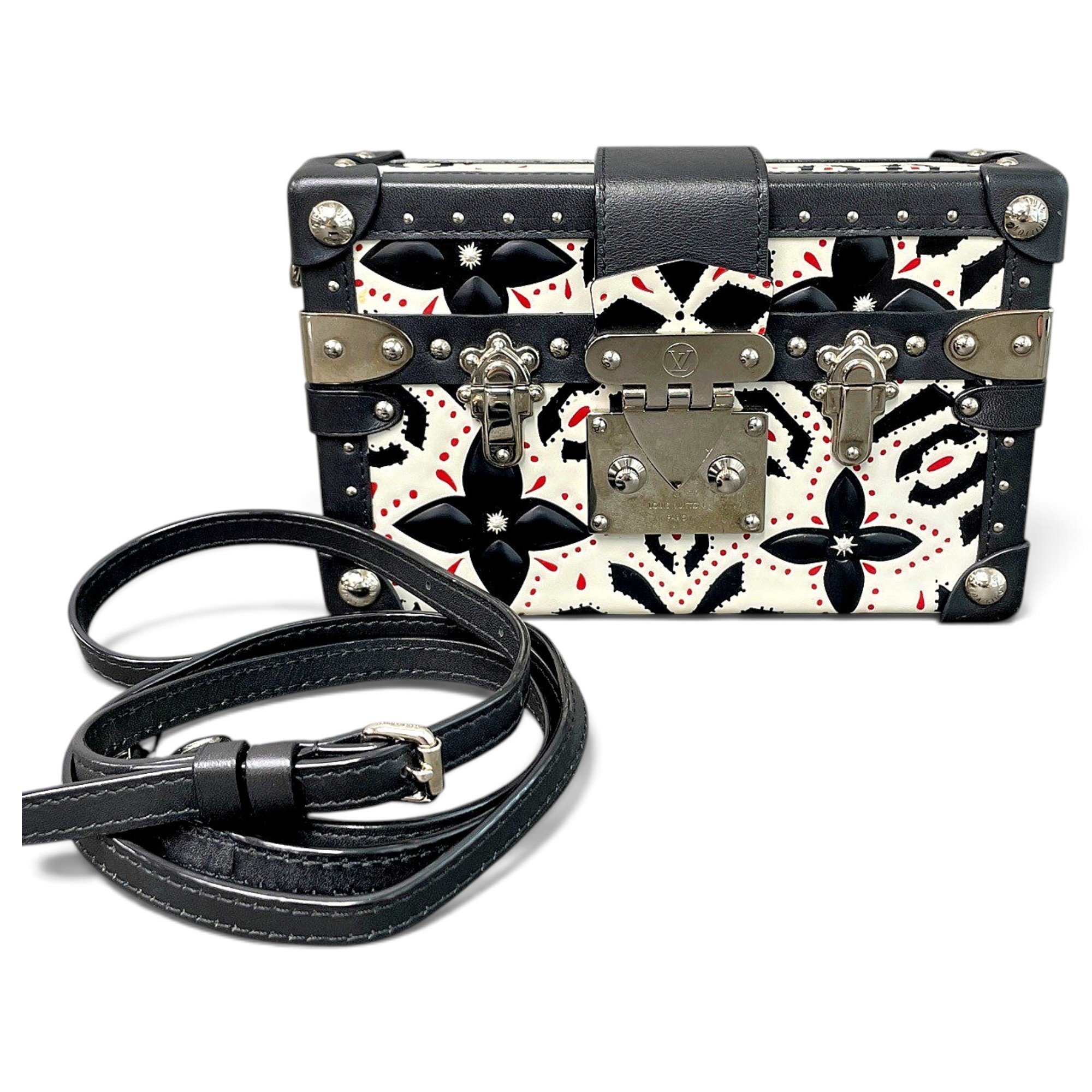 Petite Malle leather handbag