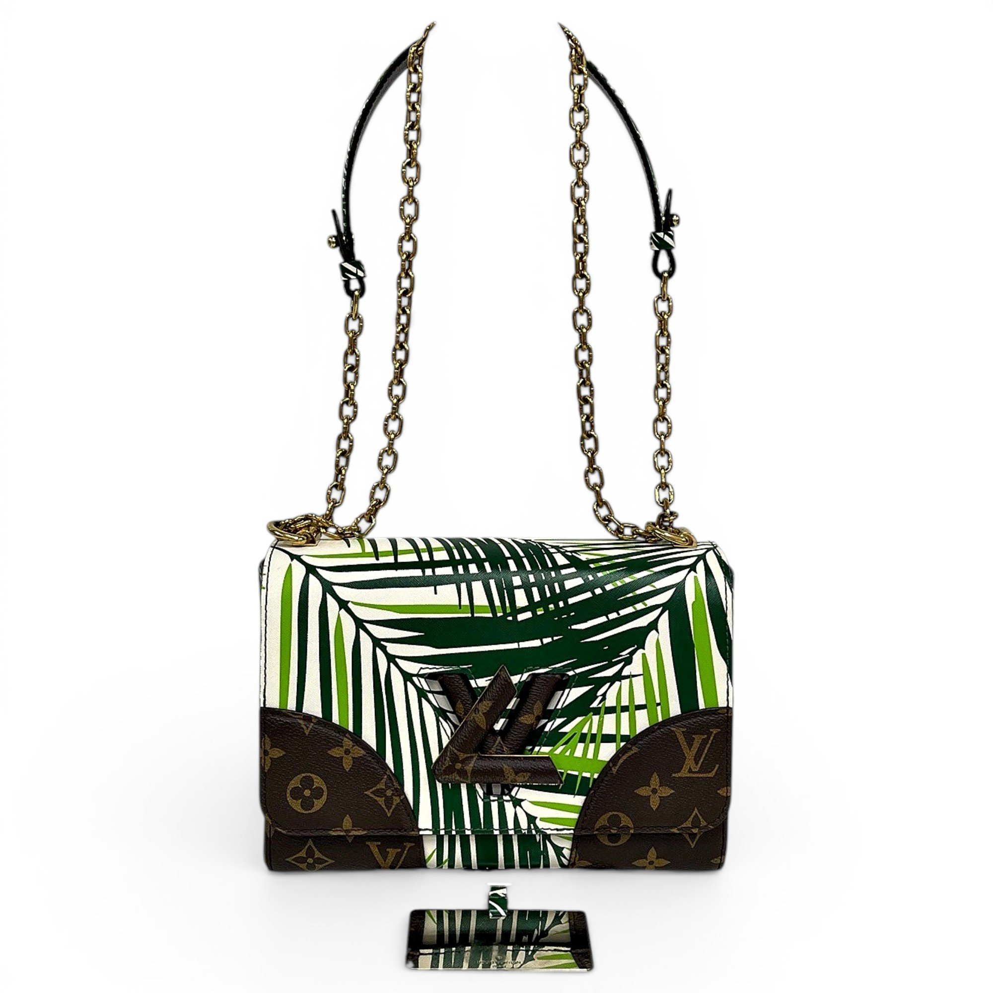 Twist leather handbag
