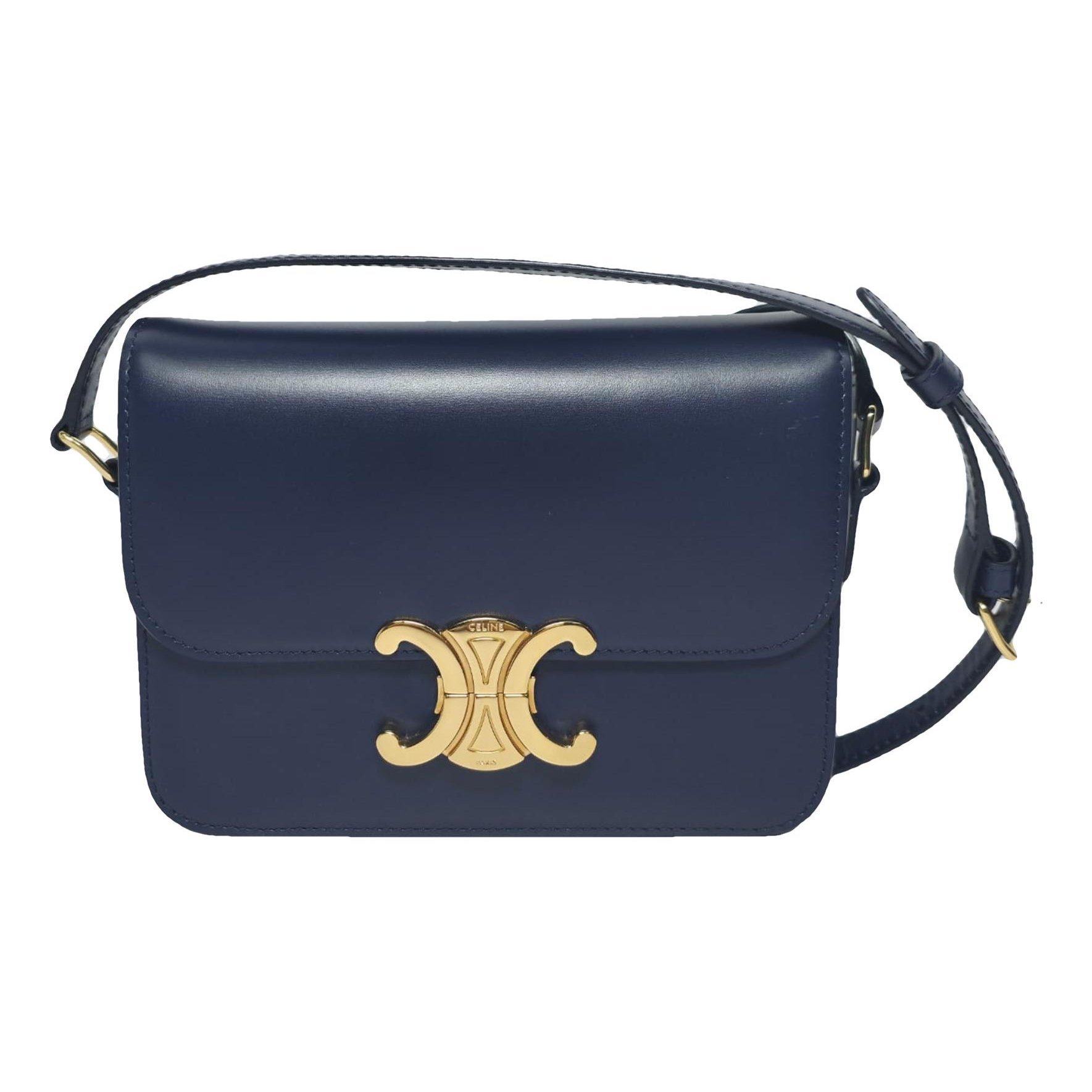 Triomphe leather handbag