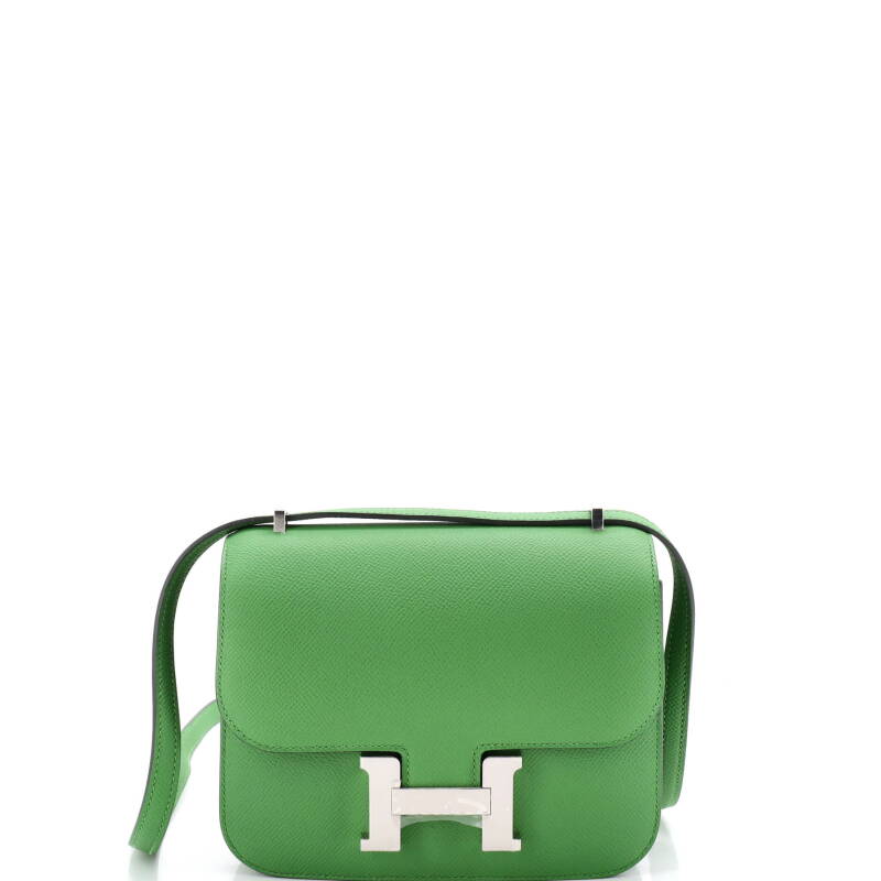 Hermes Vert Yucca Epsom Mini Constance 18 Palladium Hardware, 2024