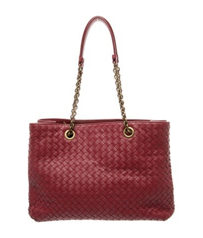 Bottega Veneta Veneta Intrecciato Chain Tote Medium