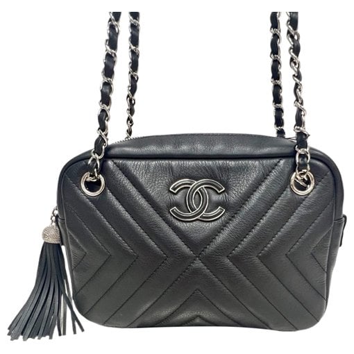 Vanity leather handbag