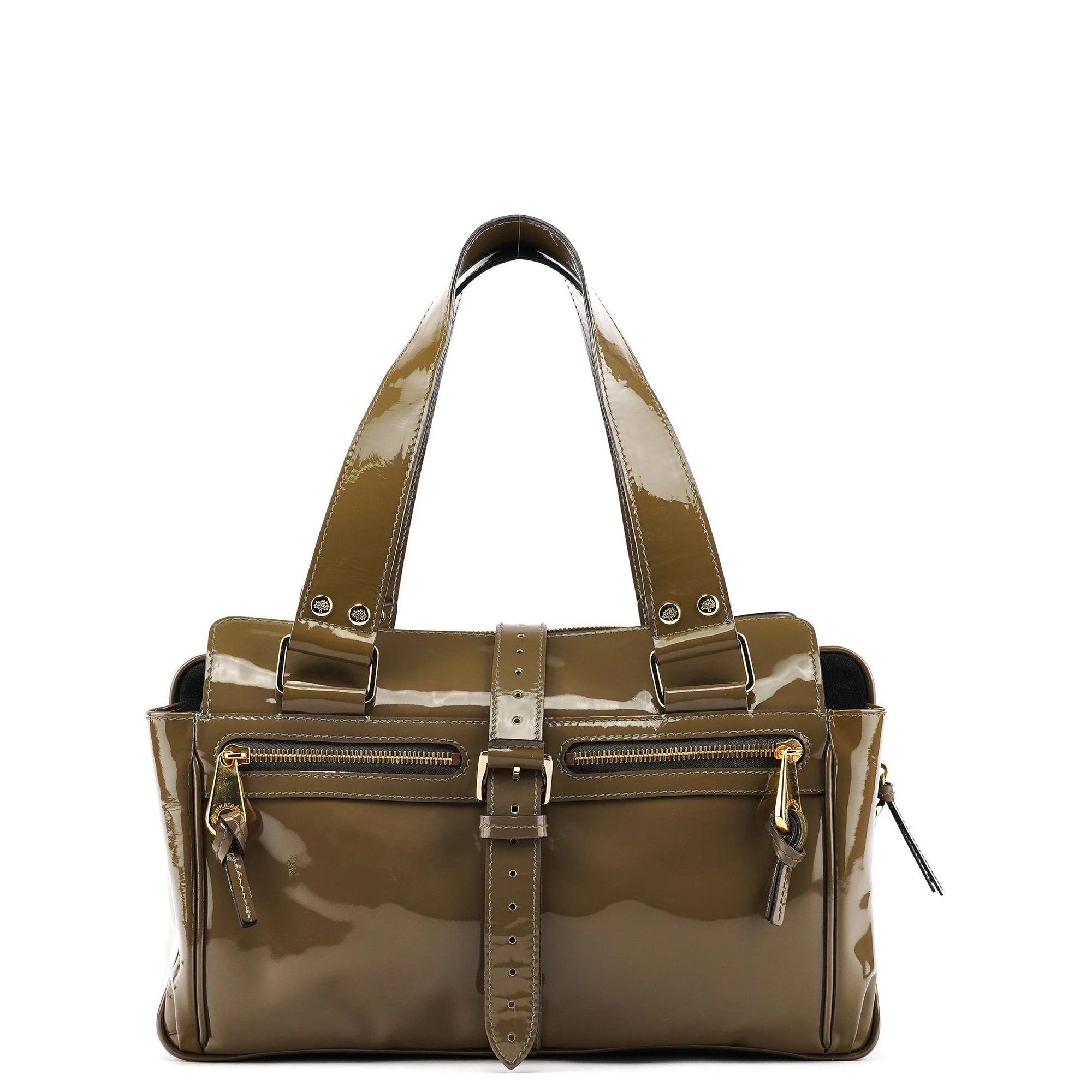 Bayswater patent leather tote