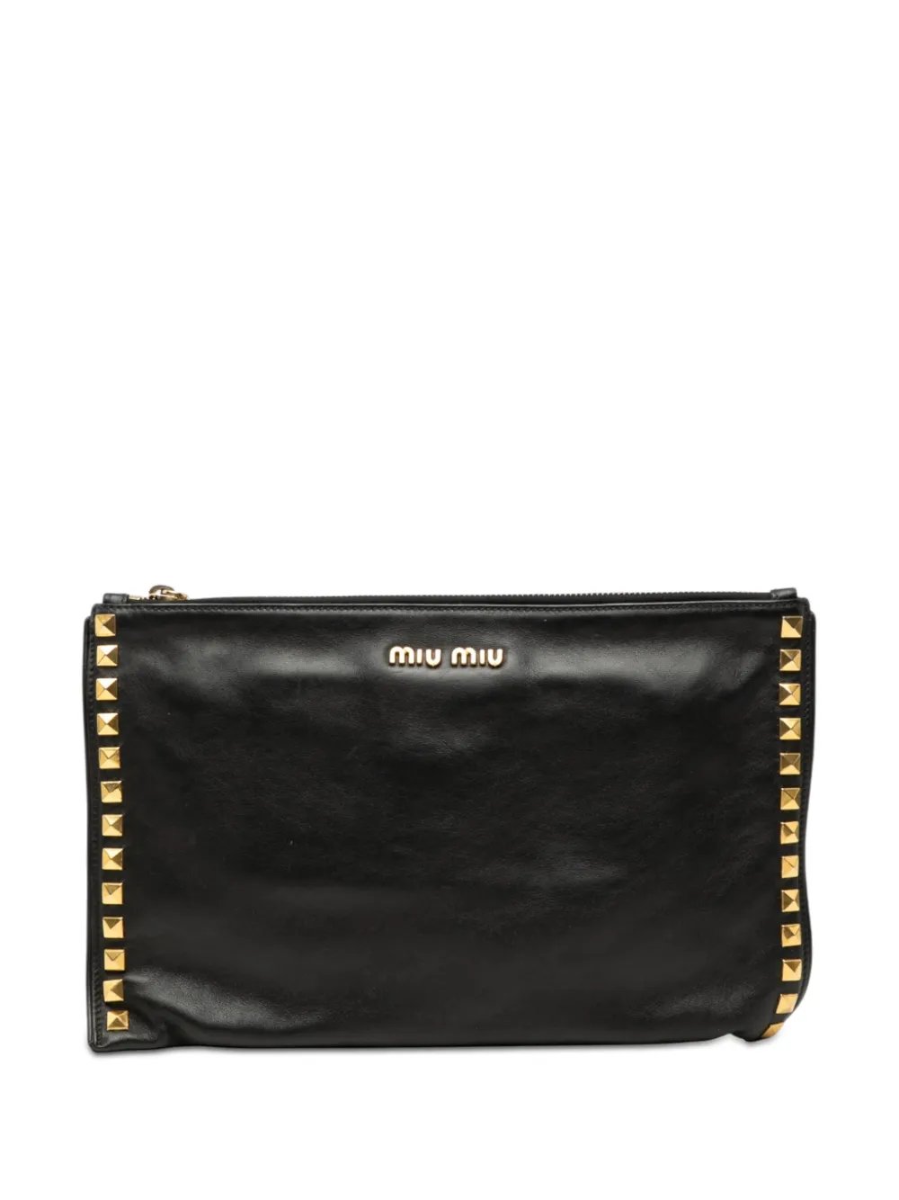 2010-2025 Studded Leather Zip clutch bag