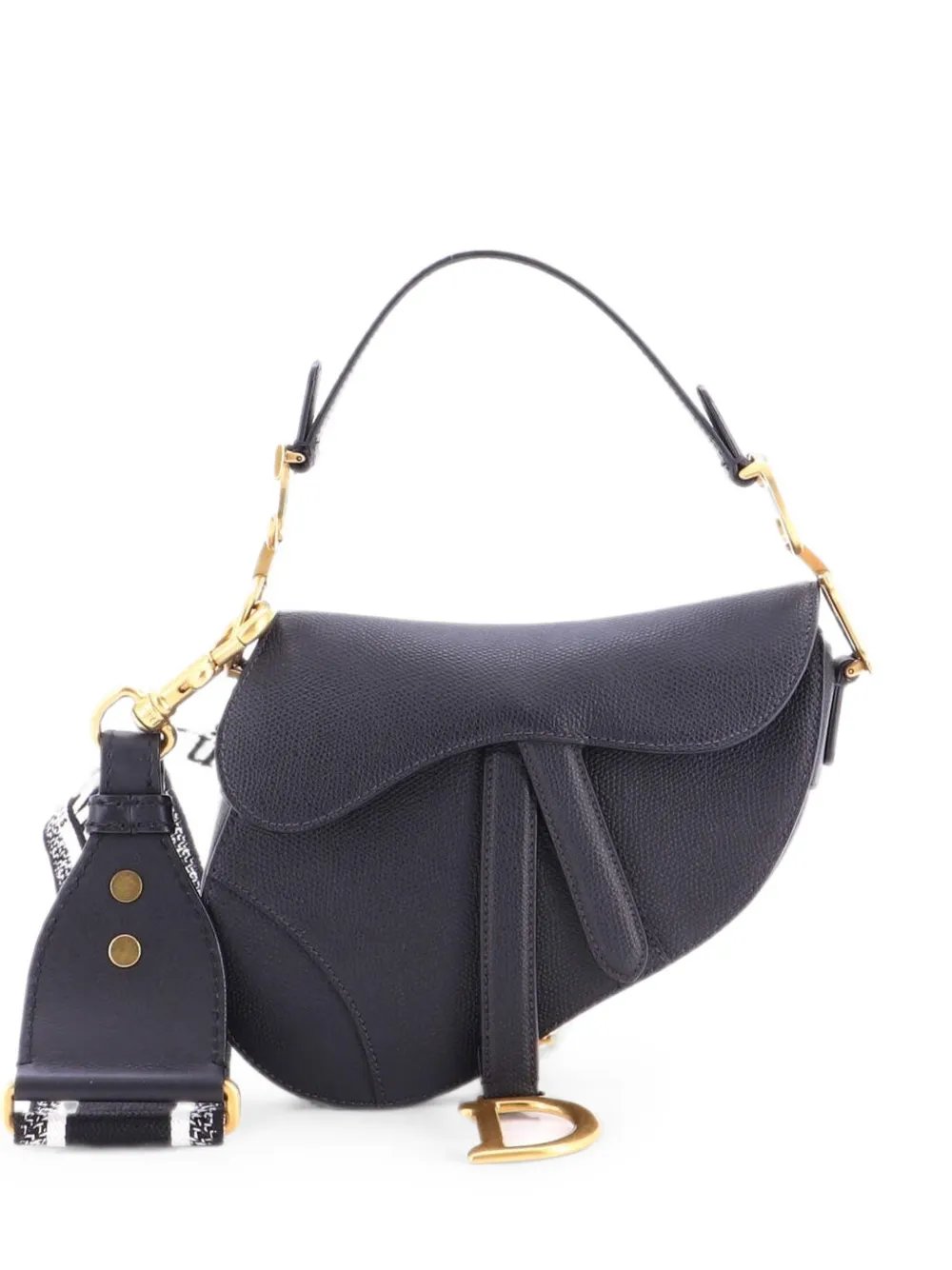 Dior Saddle Handbag with Strap Leather Mini shoulder bag