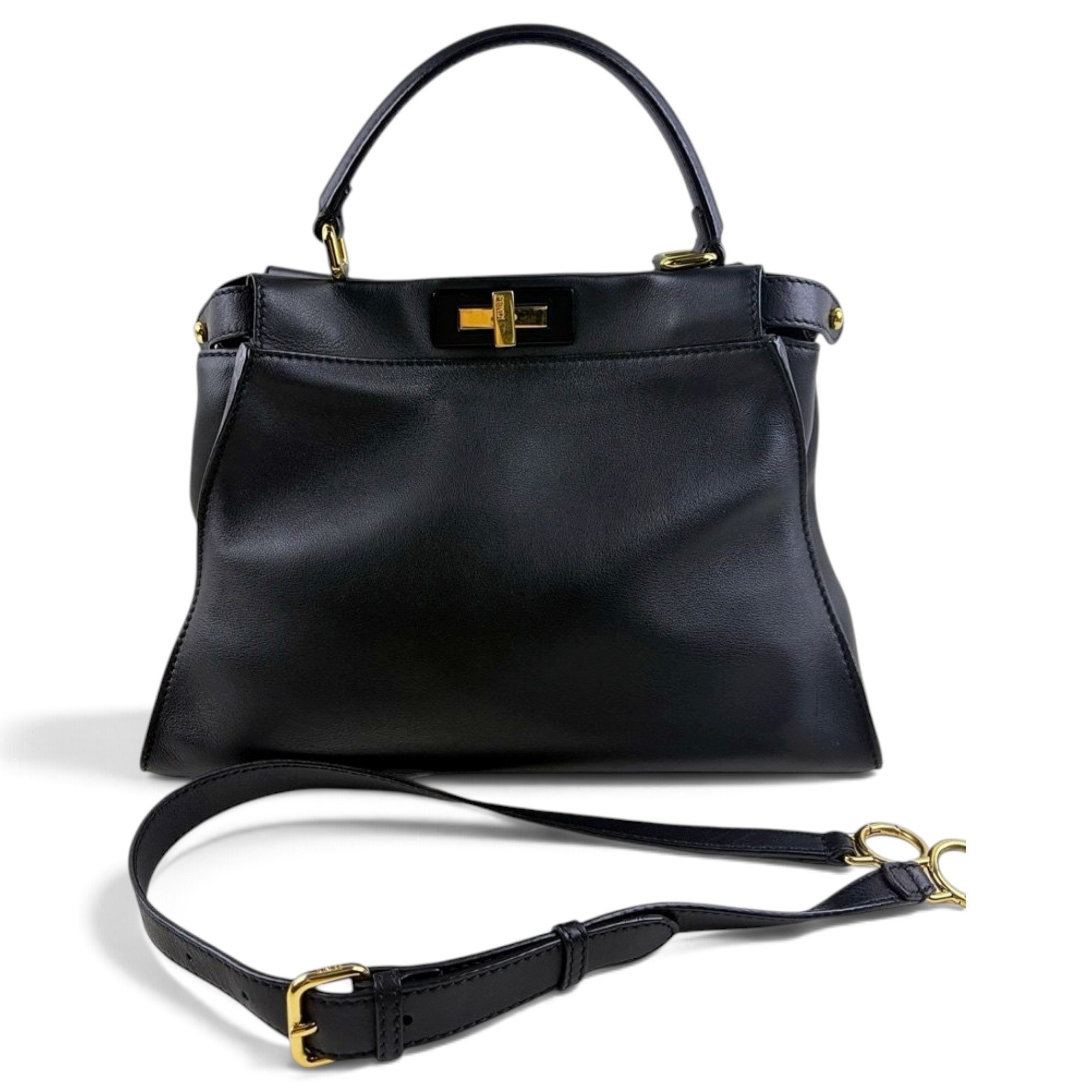 Peekaboo leather handbag