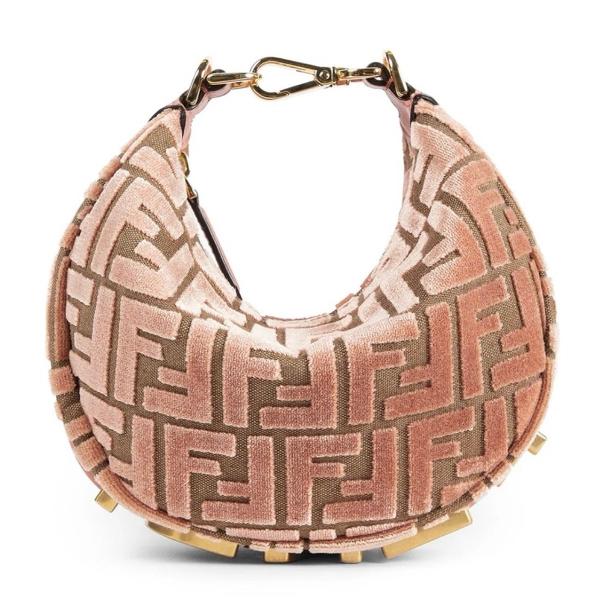 Fendigraphy leather crossbody bag