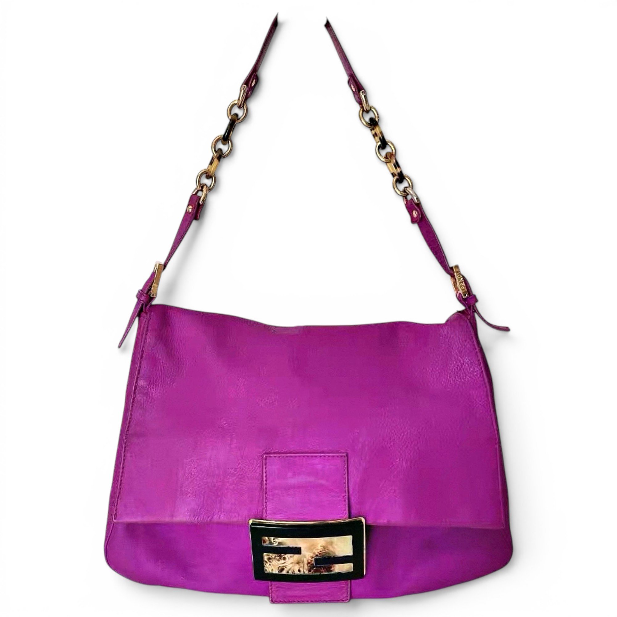 Baguette leather handbag