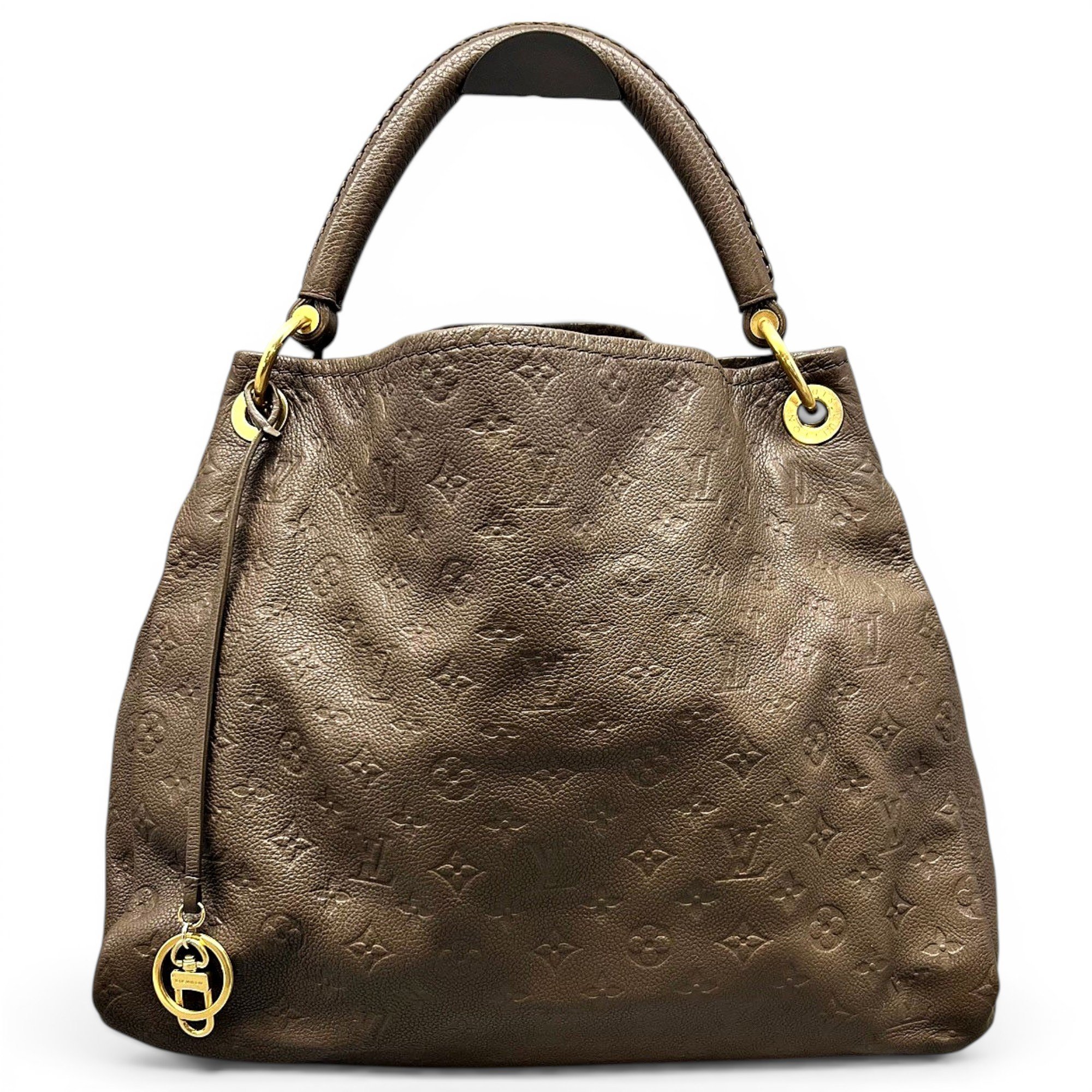 Artsy leather handbag