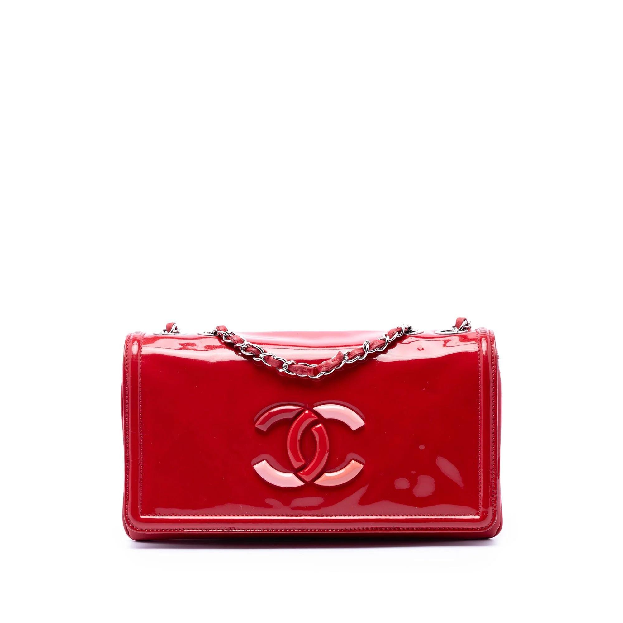 Patent leather handbag
