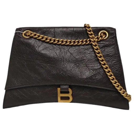 Crush leather crossbody bag