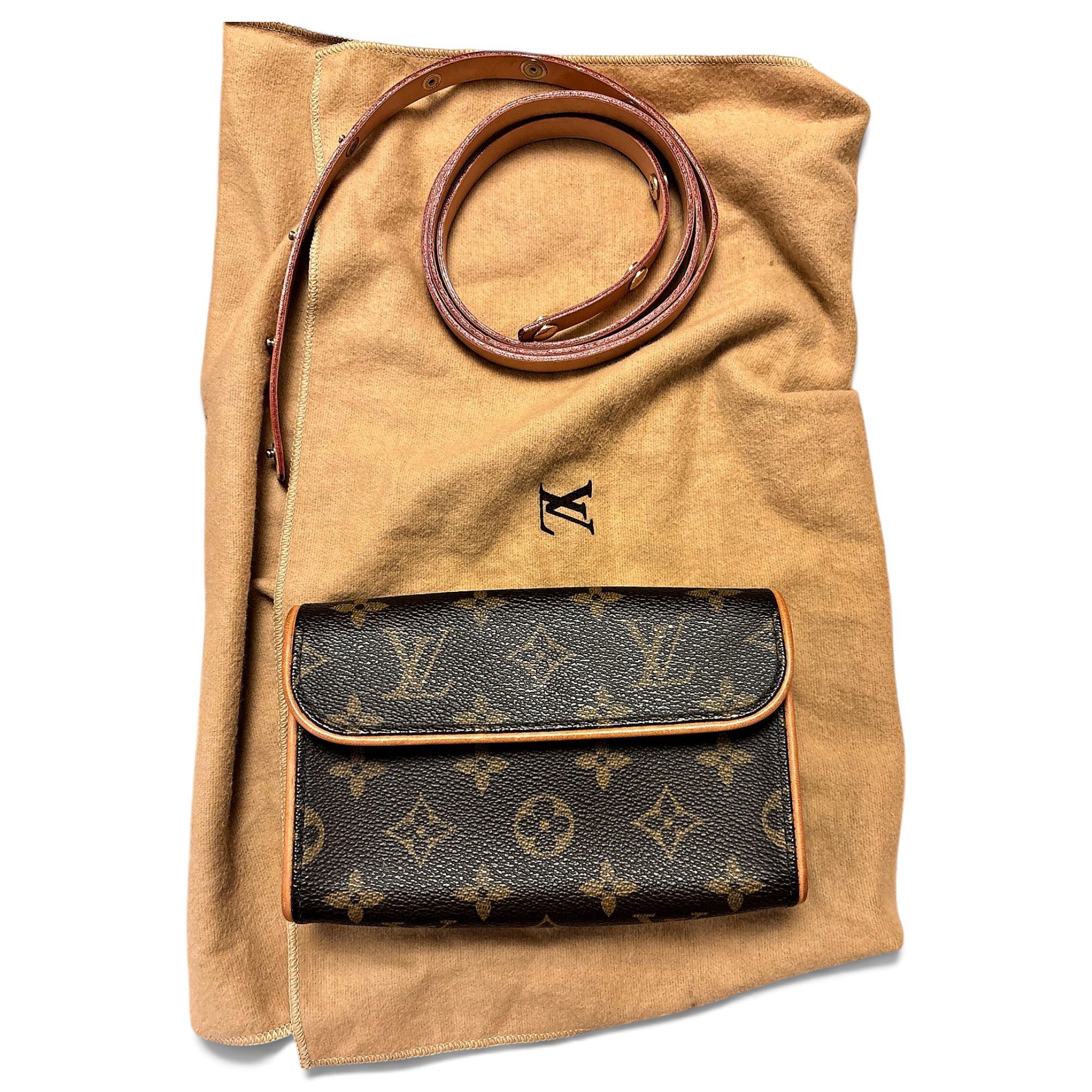 Twin leather crossbody bag