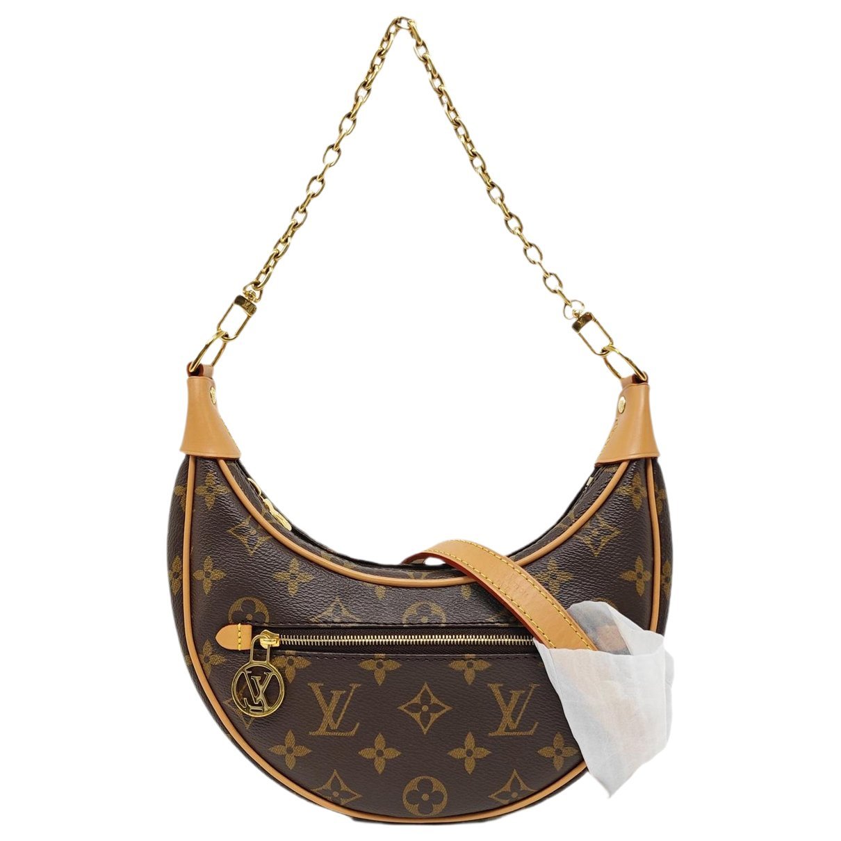 Loop leather crossbody bag