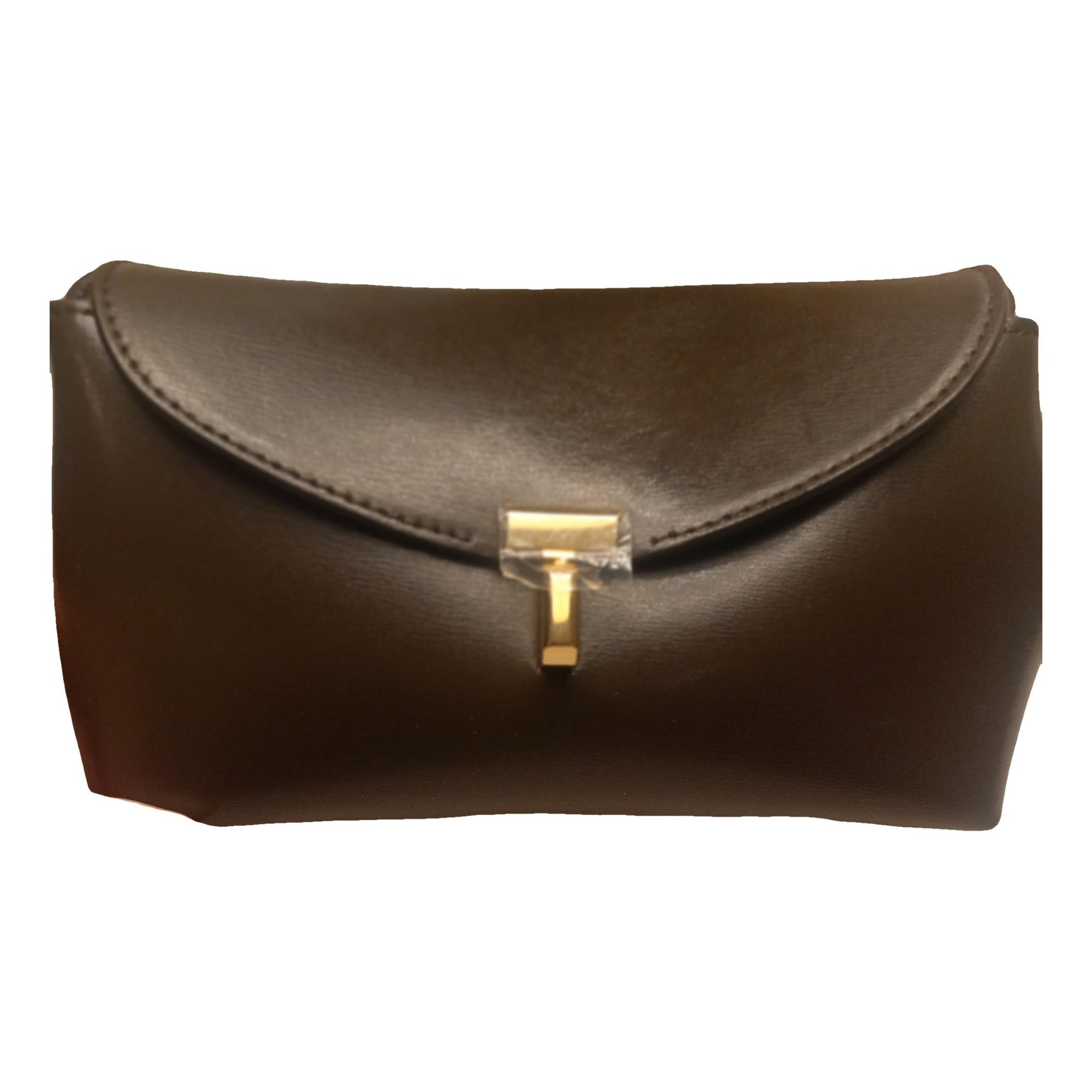 T-Lock leather clutch bag