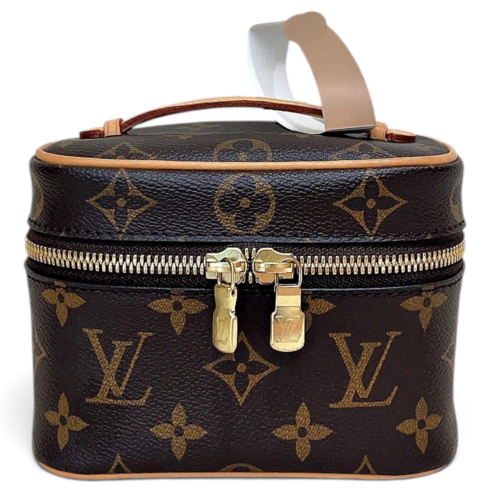 Vanity leather handbag