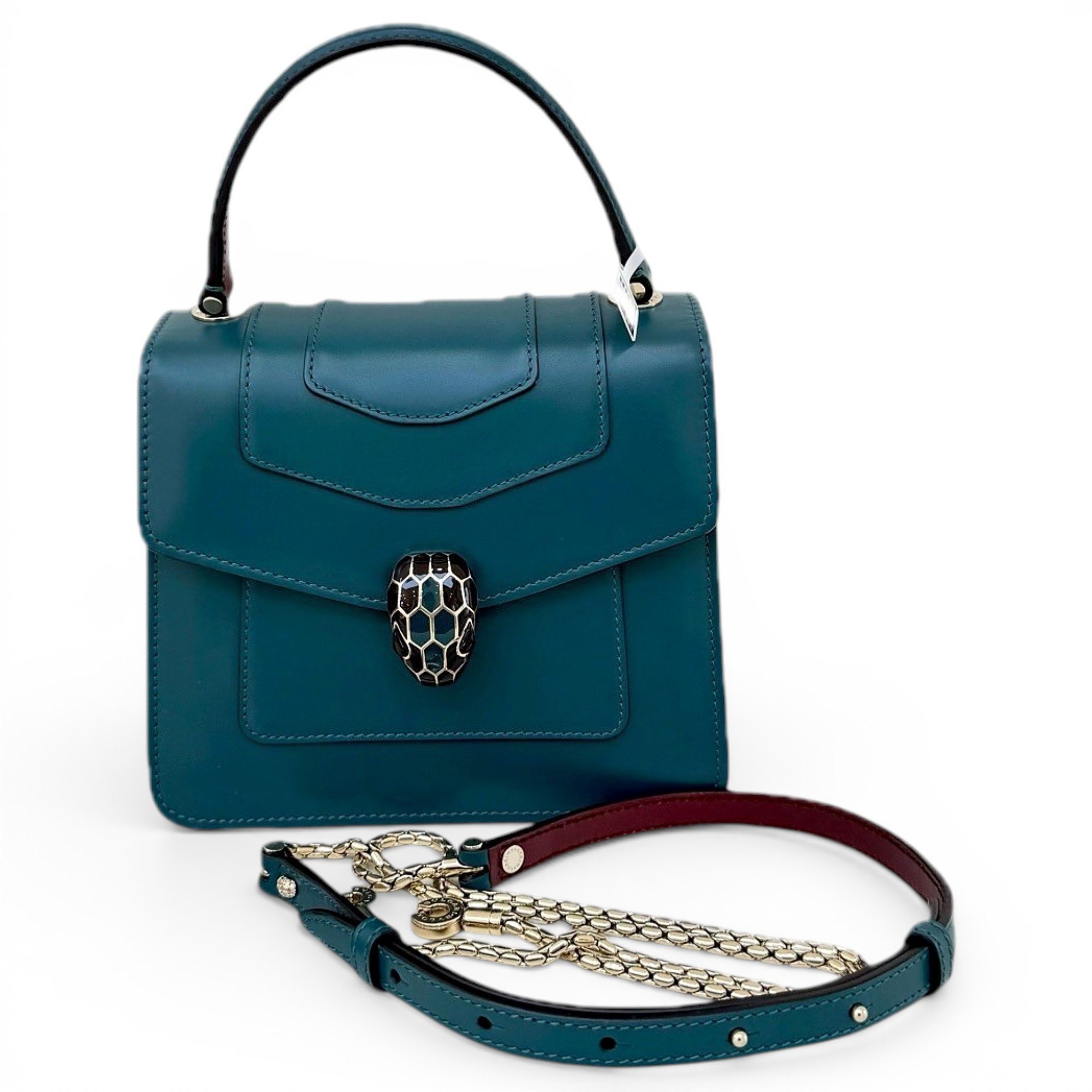 Serpenti leather handbag