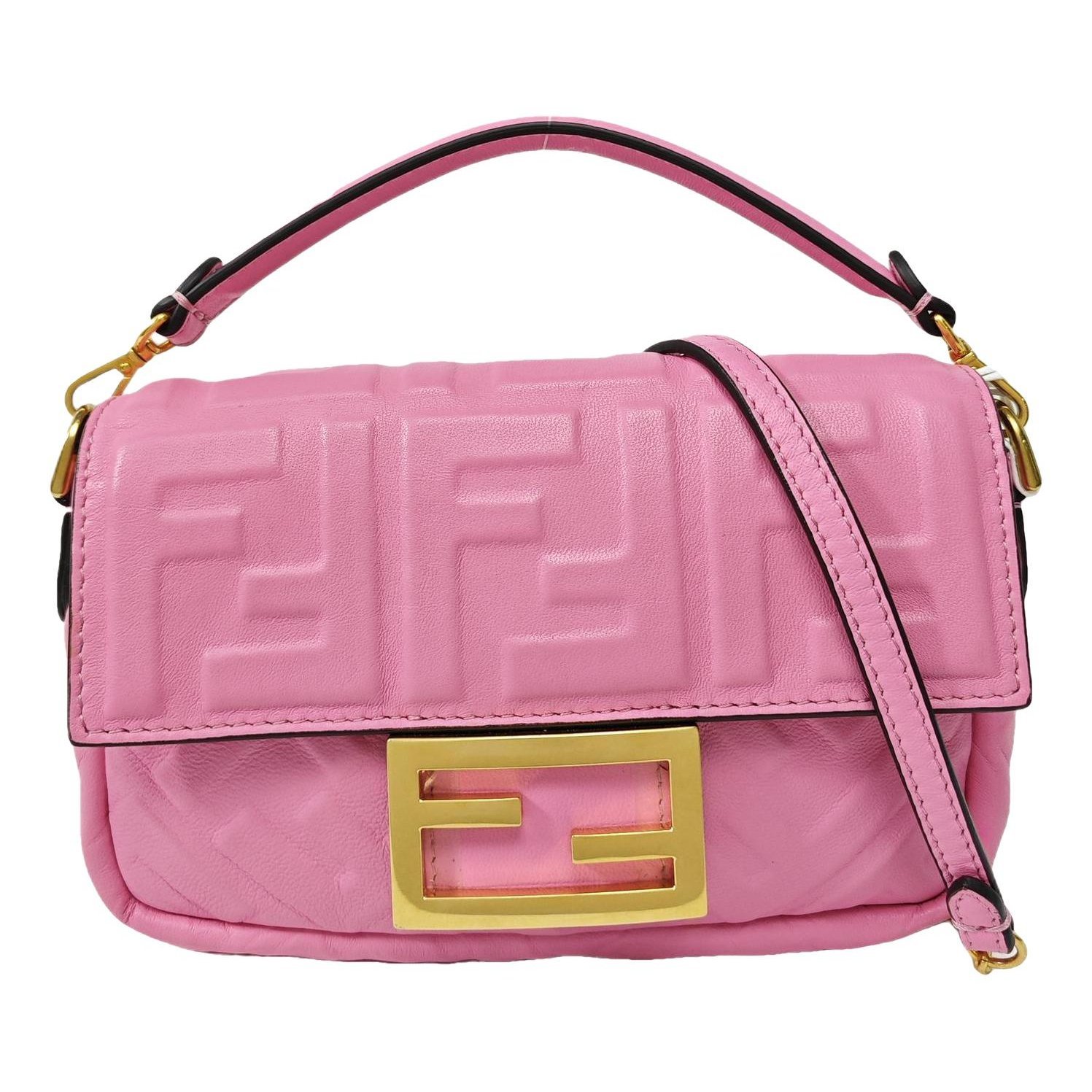 Baguette Chain Midi leather crossbody bag