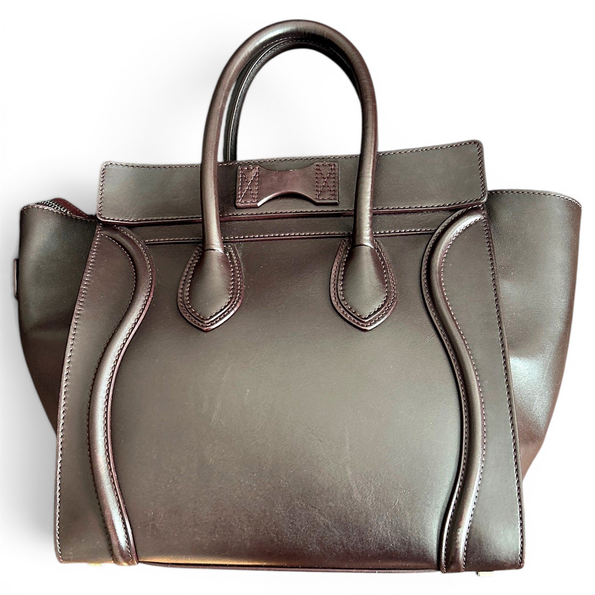 Luggage leather handbag