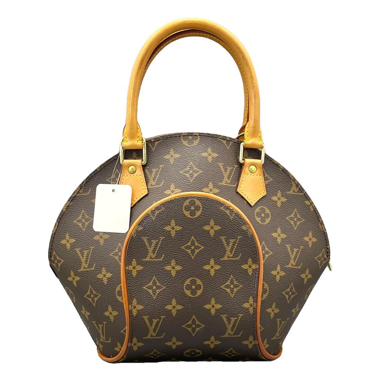 Ellipse leather handbag