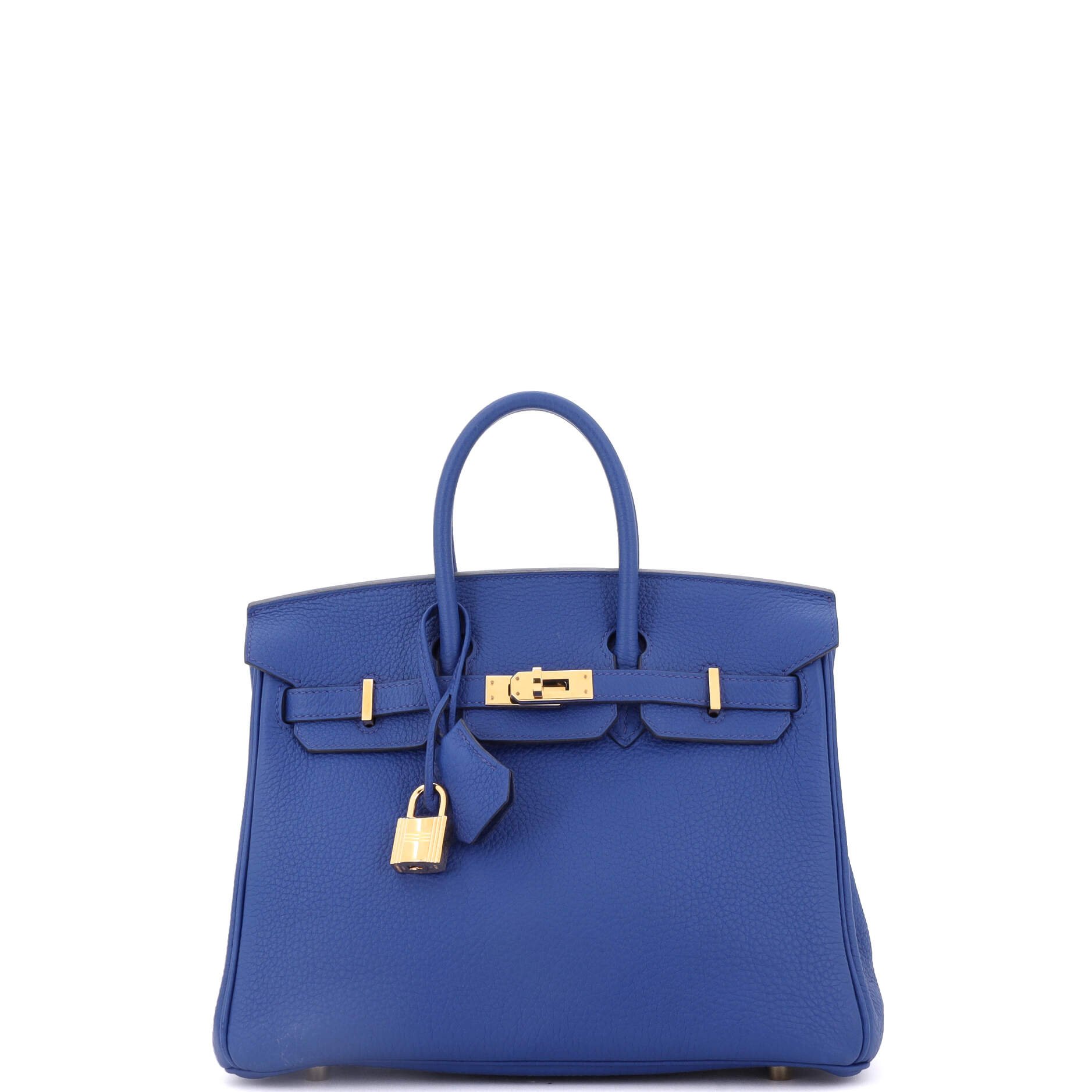 Hermes Birkin Handbag Bleu Royal Togo with Gold Hardware 25