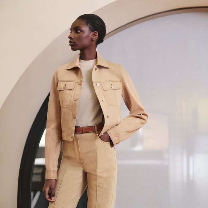 Beige Albâtre Denim Jacket