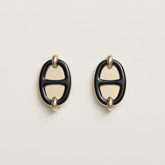 Noir Mini Maillon Earrings